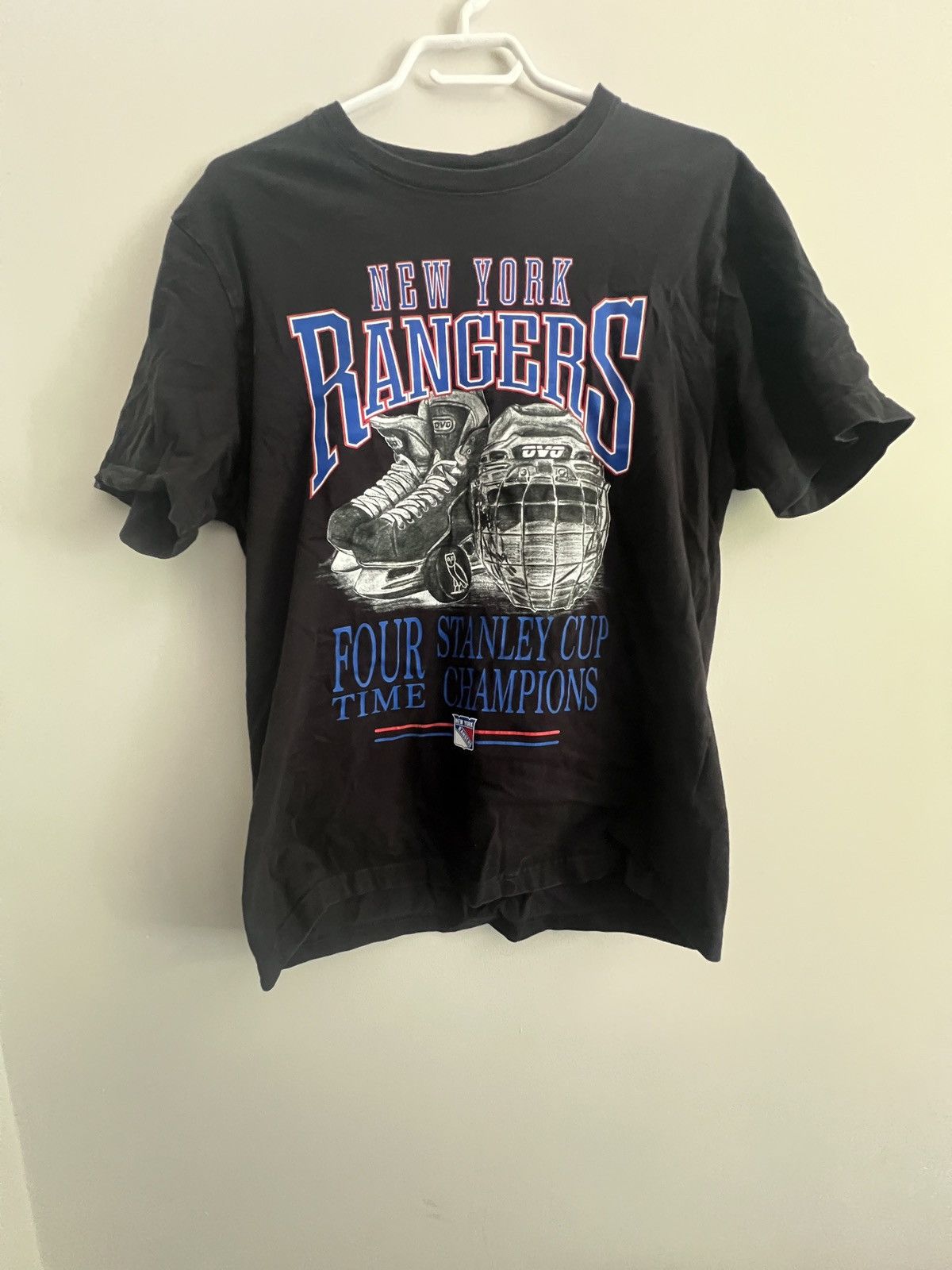 NHL × October's Very Own OVO New York Rangers T Shirt Size US S / EU 44-46 / 1 - 1 Thumbnail