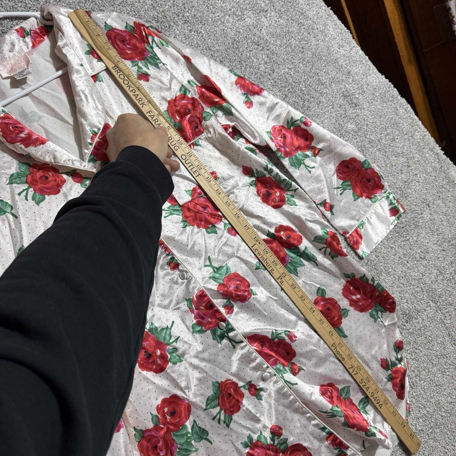Other Vintage 90s Night Gown M Floral Romantic Feminine Coquette Size ONE SIZE - 2 Thumbnail