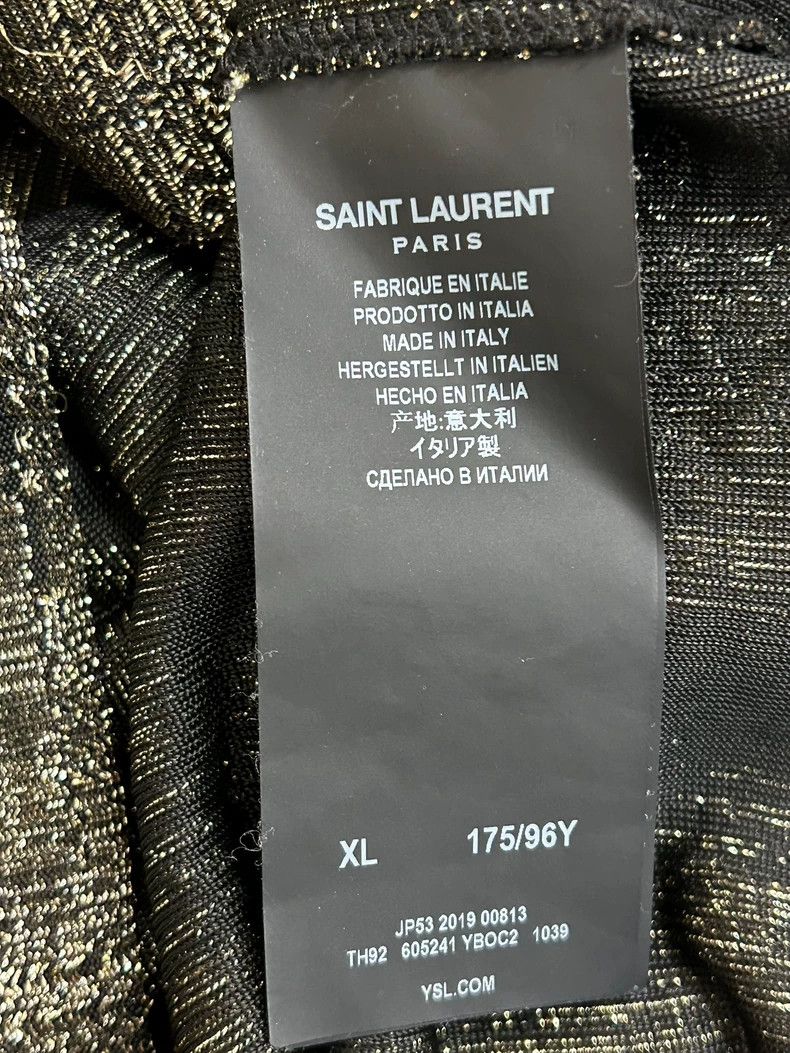 Yves Saint Laurent Saint Laruent size xl 19ss Gold Thread Spring/Summer Vest 2 Size 36R - 6 Thumbnail