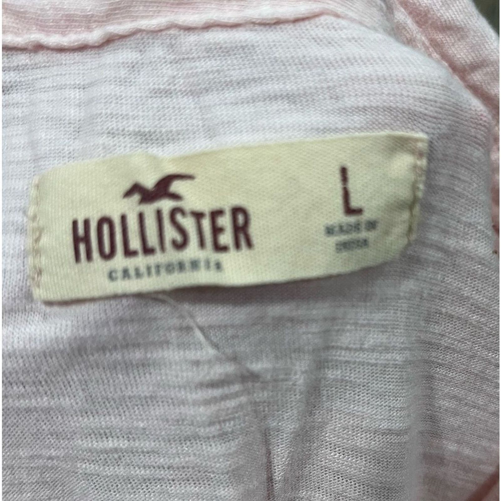 Hollister Hollister Blouse Top Button-Up Sleeveless Collared Chest L Size L / US 10 / IT 46 - 2 Thumbnail