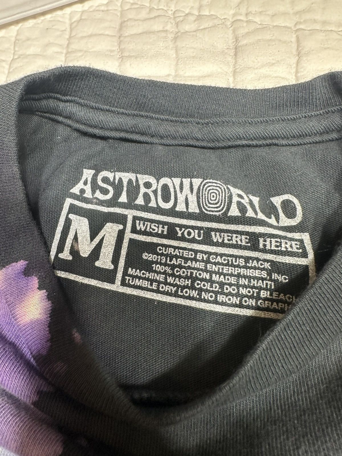 Travis Scott Travis Scott Europe Exclusive Astro Tour Tee Tie Dye/ Medium Size US M / EU 48-50 / 2 - 3 Thumbnail
