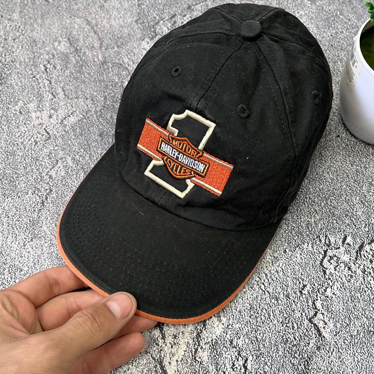 Harley Davidson Vintage Harley Davidson Motorcycle Bikers Cap Made In USA Size ONE SIZE - 3 Thumbnail