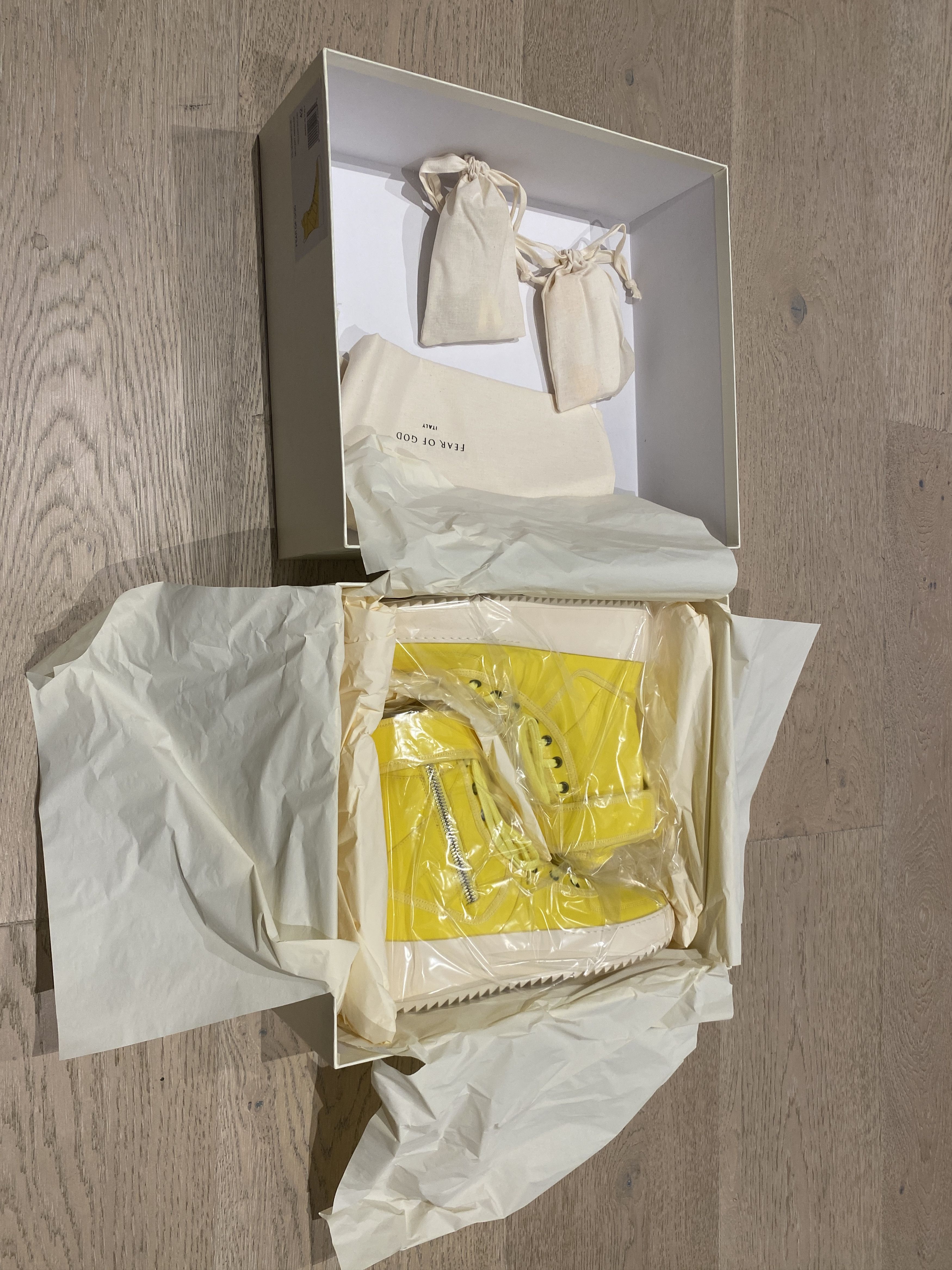 Fear of God $1195 FEAR OF GOD Yellow Nylon Military Sneaker High Top Size US 9 / EU 42 - 7 Thumbnail