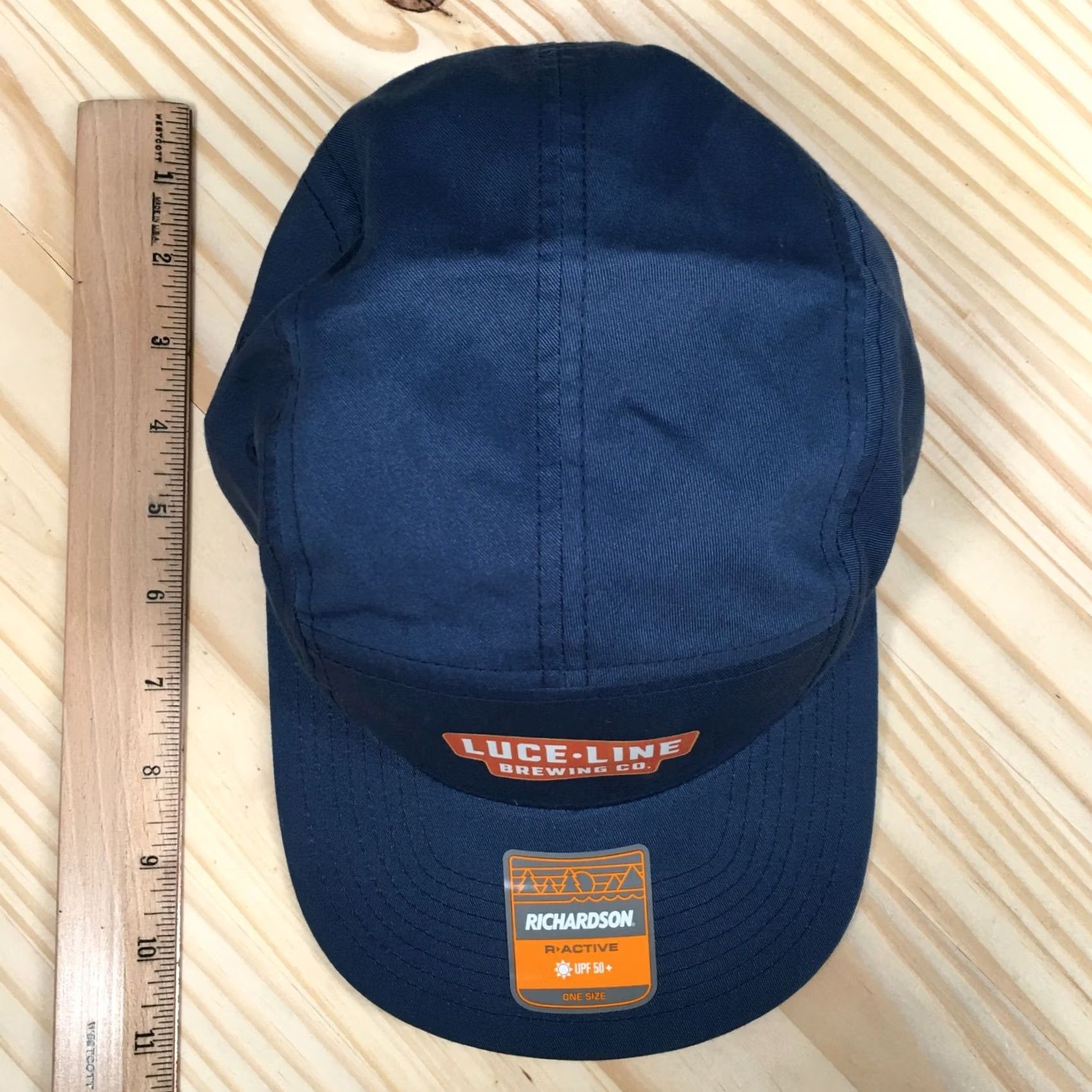 Vintage Richardson Luce Line Brewing Co R-Active UPF 50+ Five Panel Hat Mens OS Blue Size ONE SIZE - 5 Thumbnail
