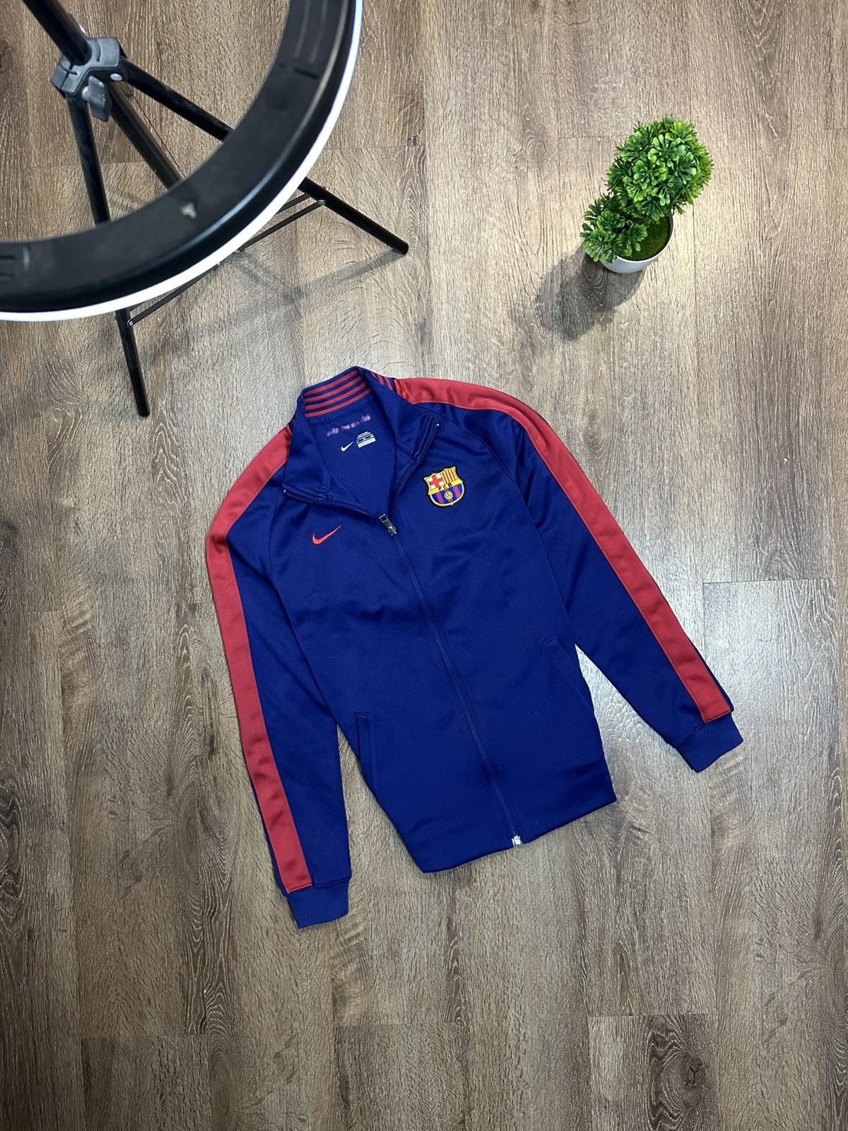Nike FC Barcelona Nike 2015 Track Top Jacket Football Soccer Size US M / EU 48-50 / 2 - 1 Thumbnail