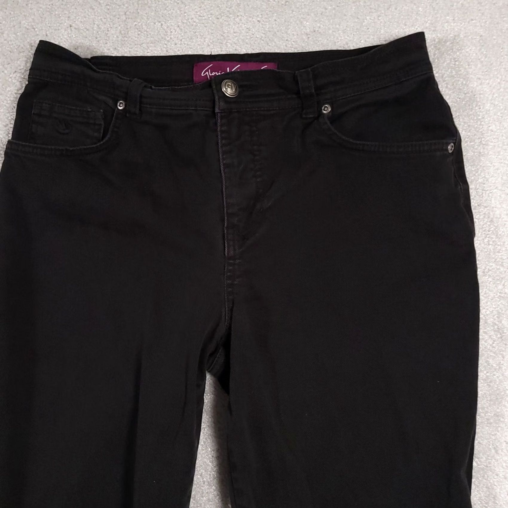 Gloria Vanderbilt VINTAGE Gloria Vanderbilt Black Stretch Jeans Women's 8 Short Mid-Rise Casual Size 30" / US 8 / IT 44 - 3 Thumbnail