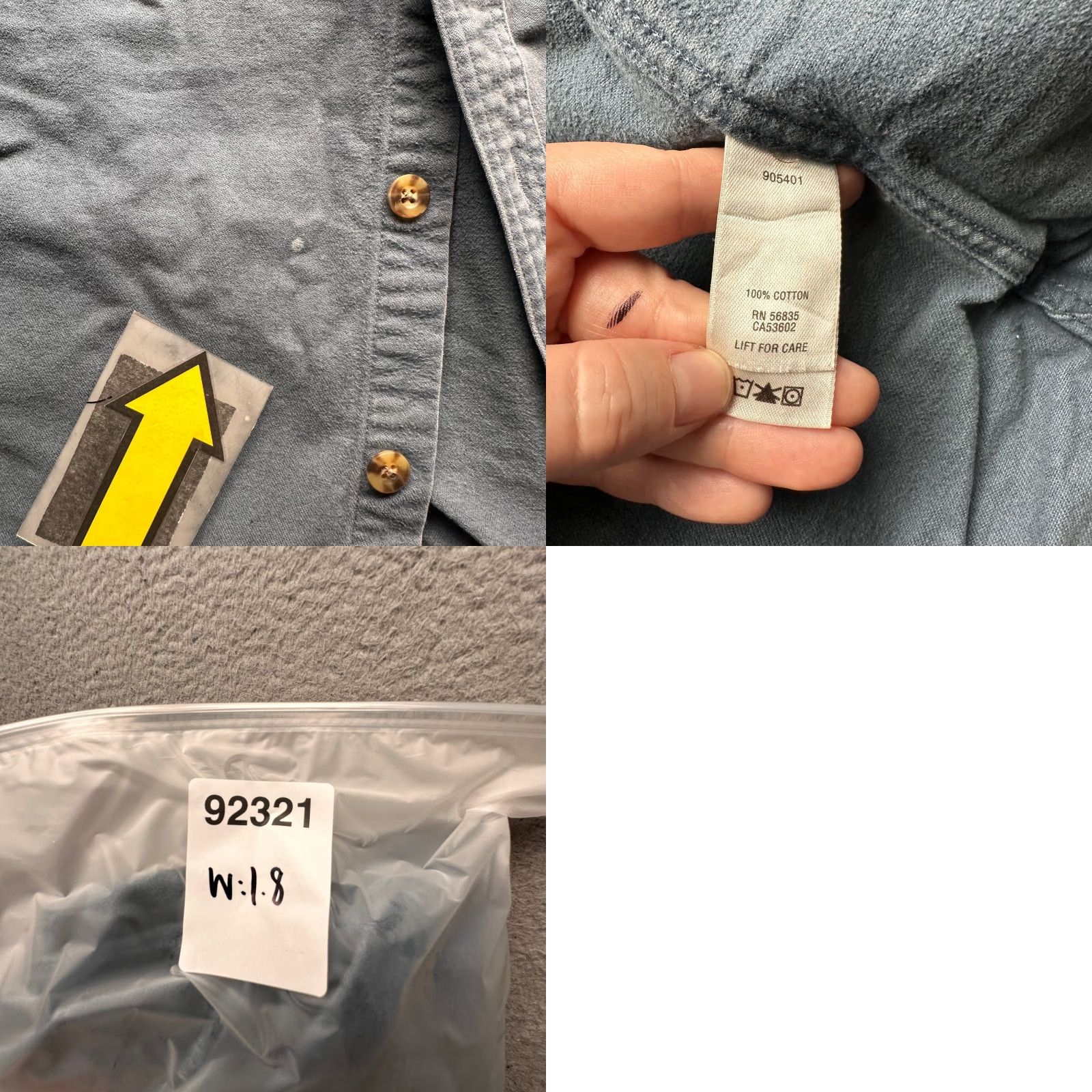 Vintage Cabela's Button-Up Shirt Mens XL Long Sleeve Blue Chamois Flannel Deerskin Pockets Cotton Shirt Blue, Casual Workwear Regular Fit Size US XL / EU 56 / 4 - 8 Thumbnail
