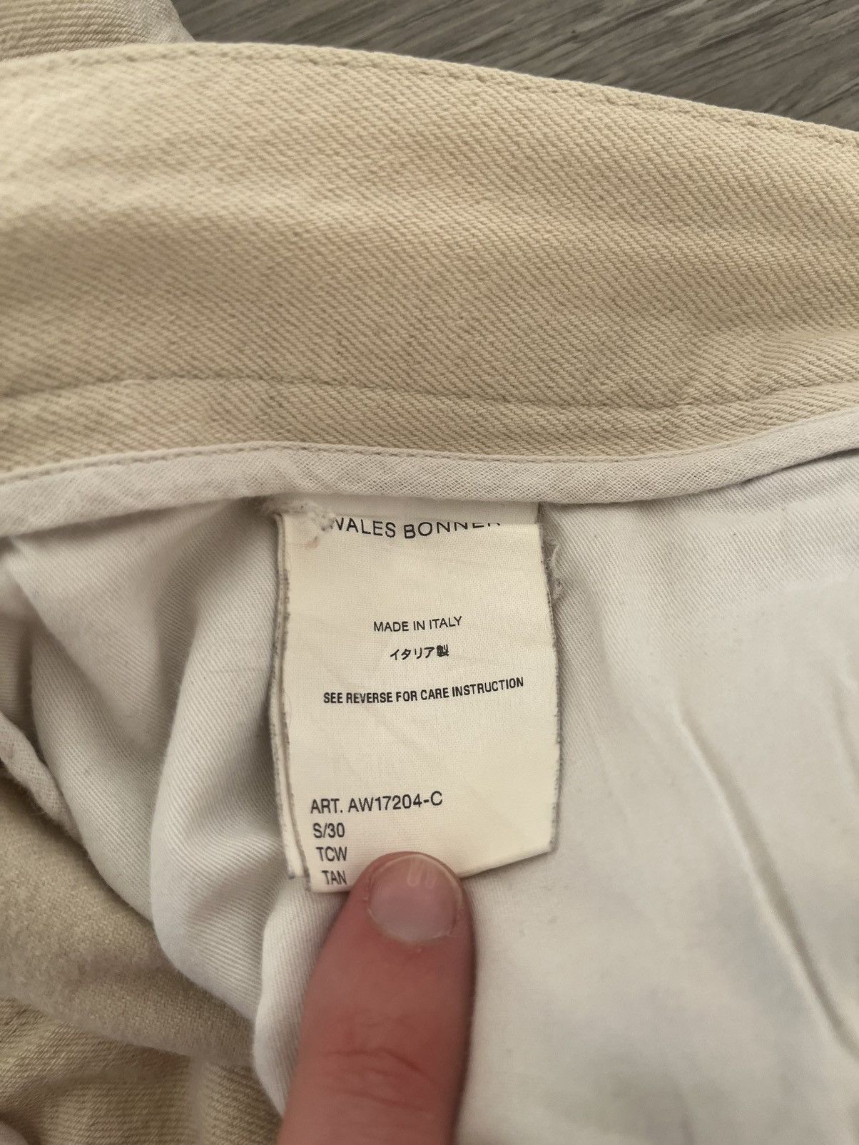 Wales Bonner High-waisted cotton/wool khaki Size US 30 / EU 46 - 12 Thumbnail