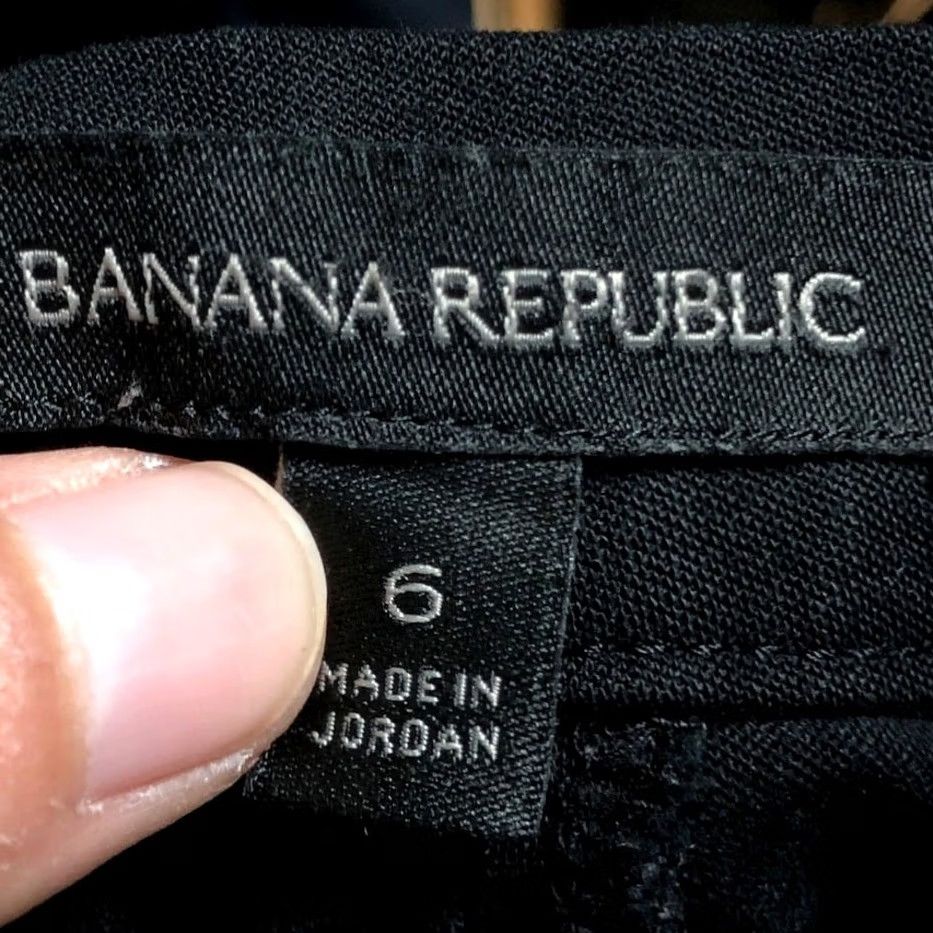 Banana Republic Banana Republic Women Pants Black Devon Ankle Side Zip Pull On Stretch 6 Regular Size 29" - 4 Thumbnail