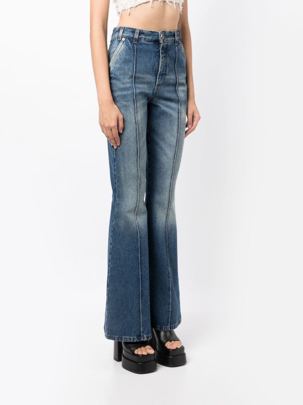 Balmain o1y0625 Denim Pant in Blue Size 30" / US 8 / IT 44 - 3 Thumbnail