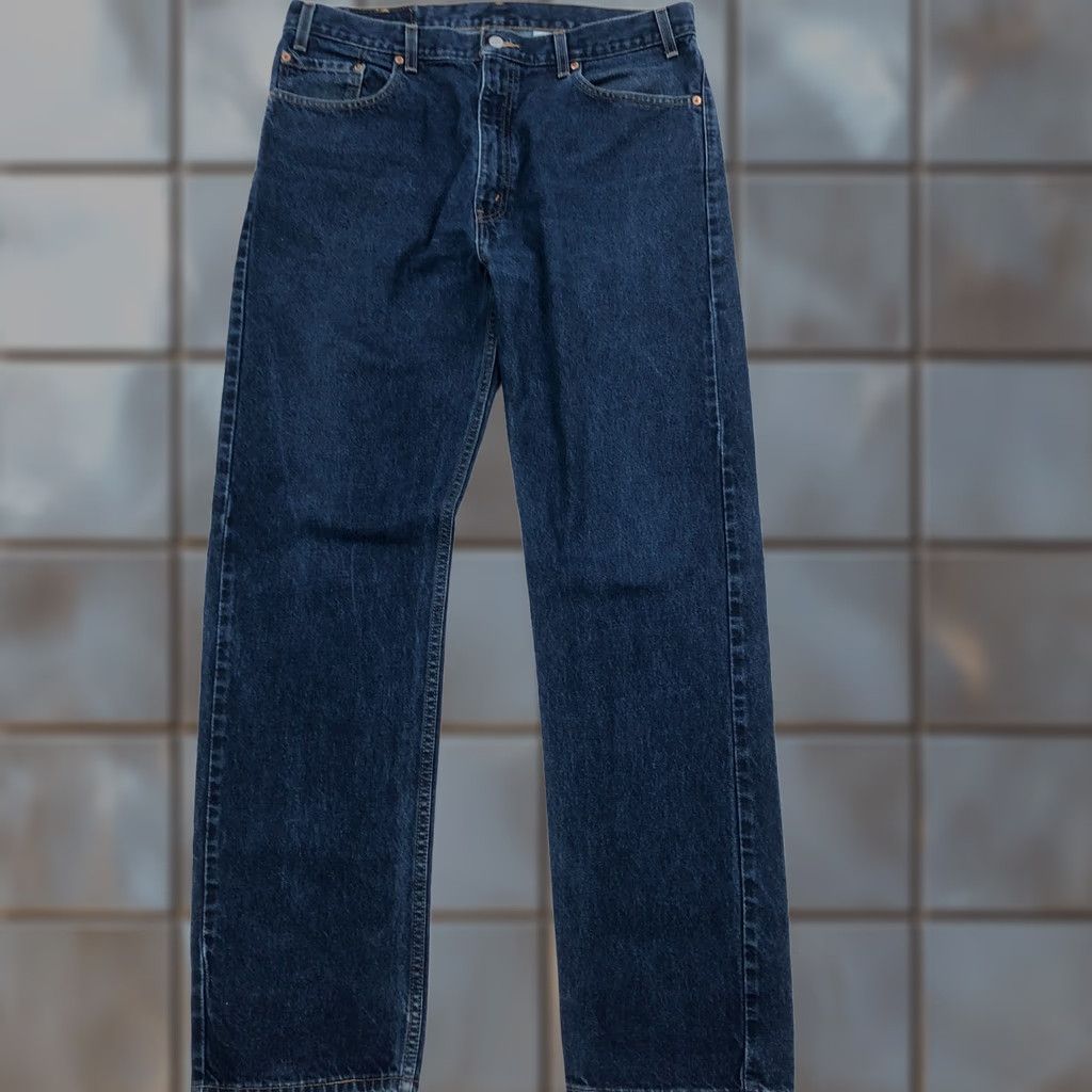 Levi's VINTAGE Levis 505 Jeans Front Straight Leg Jeans Mens 38x34 Dark Wash Y2K Size US 38 / EU 54 - 1 Thumbnail