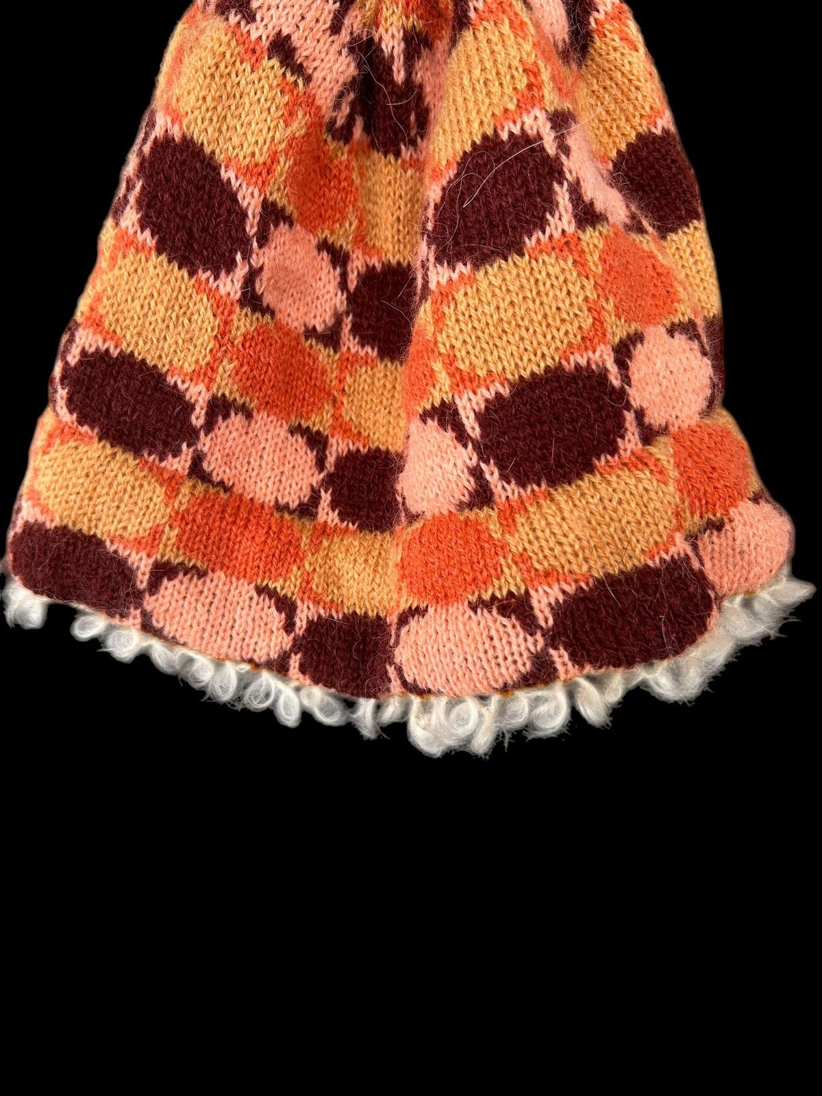 Japanese Brand × Kapital × Vintage Crochet Knitted Rare fur Beanie Hats ☠️☠️ Size ONE SIZE - 5 Thumbnail