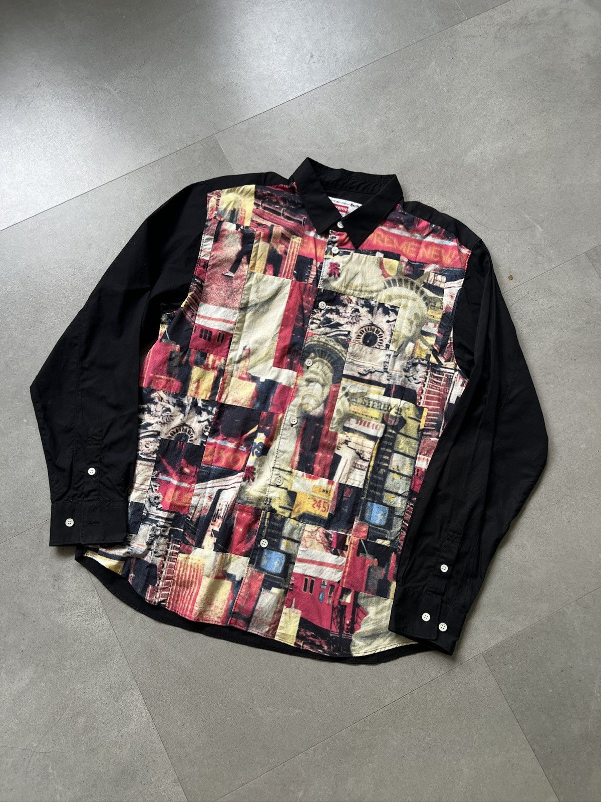 Martine Rose × Supreme Supreme Martine Rose Patchwork Shirt