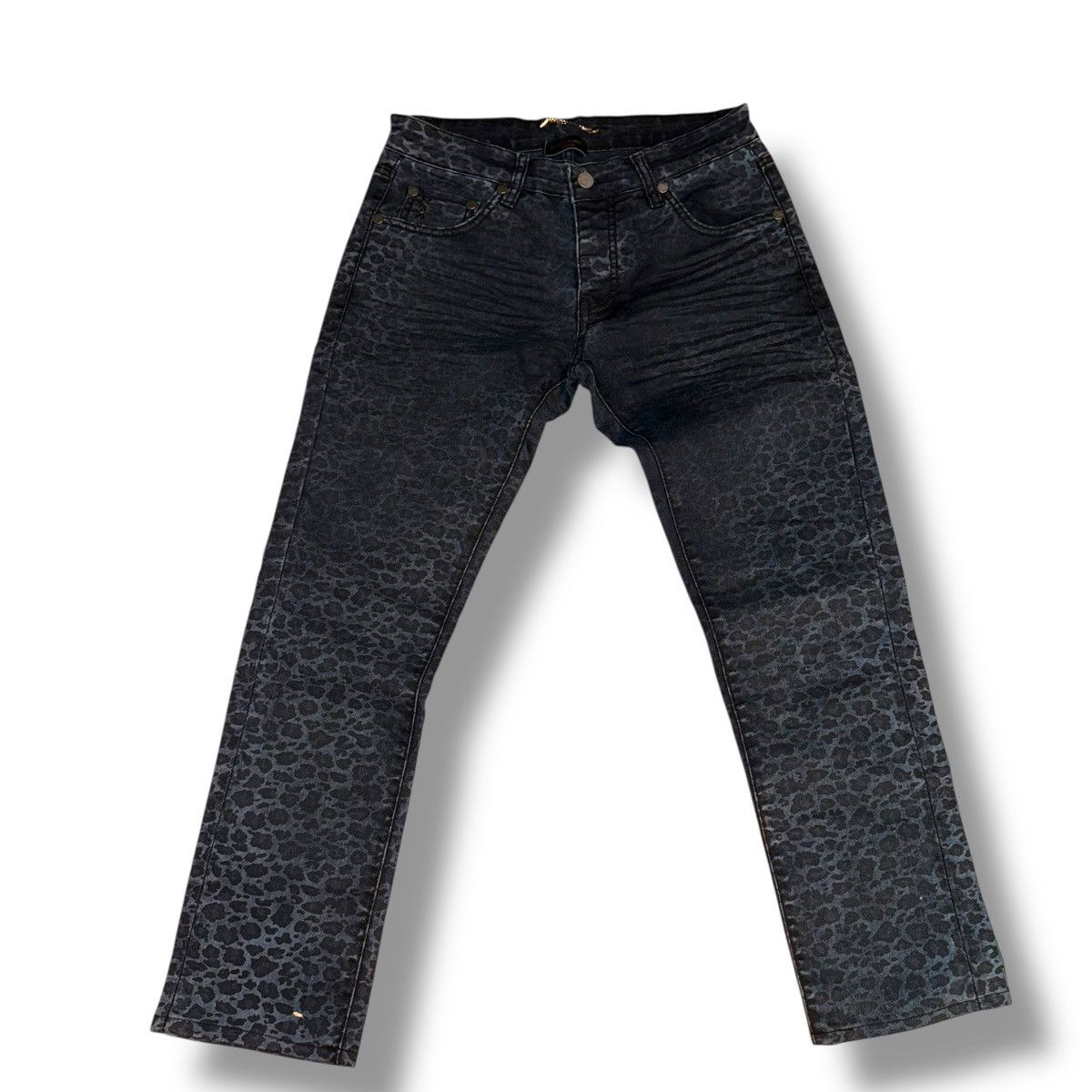 Saint Laurent Paris Saint Laurent Paris black leopard print jeans Size 31" - 1 Thumbnail