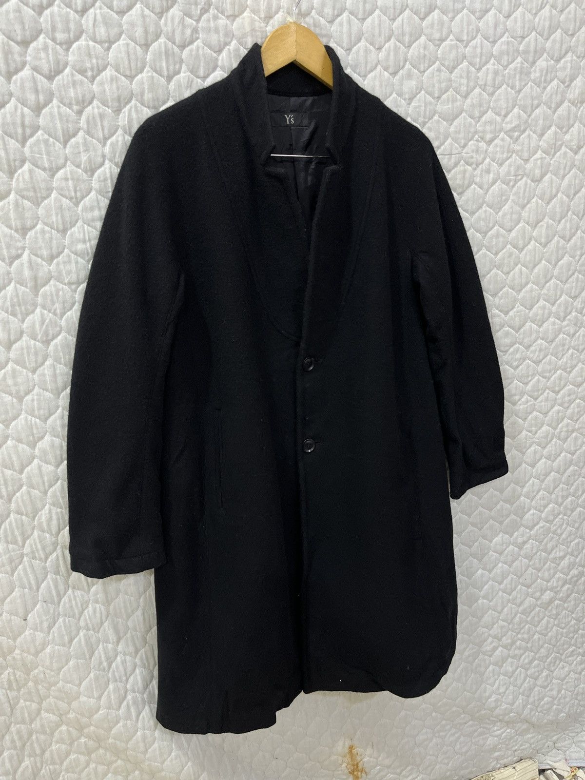 Yohji Yamamoto (Zzzz)🔥🔥ARCHIVE VINTAGE YOHJI YAMAMOTO Y’S LONG COAT Size M / US 6-8 / IT 42-44 - 3 Thumbnail