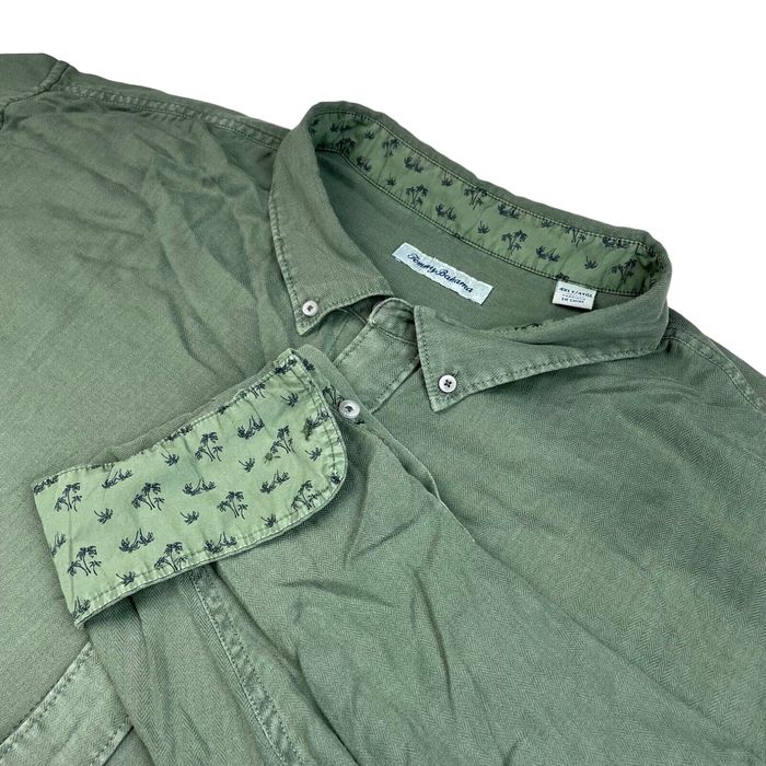 Tommy Bahama Tommy Bahama Men s Flip Cuff Button Shirt Green