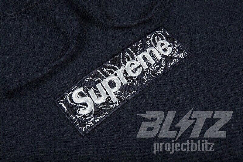 Supreme FW19 SUPREME BANDANA BOX LOGO HOODED SWEATSHIRT HOODIE M Size US M / EU 48-50 / 2 - 3 Thumbnail