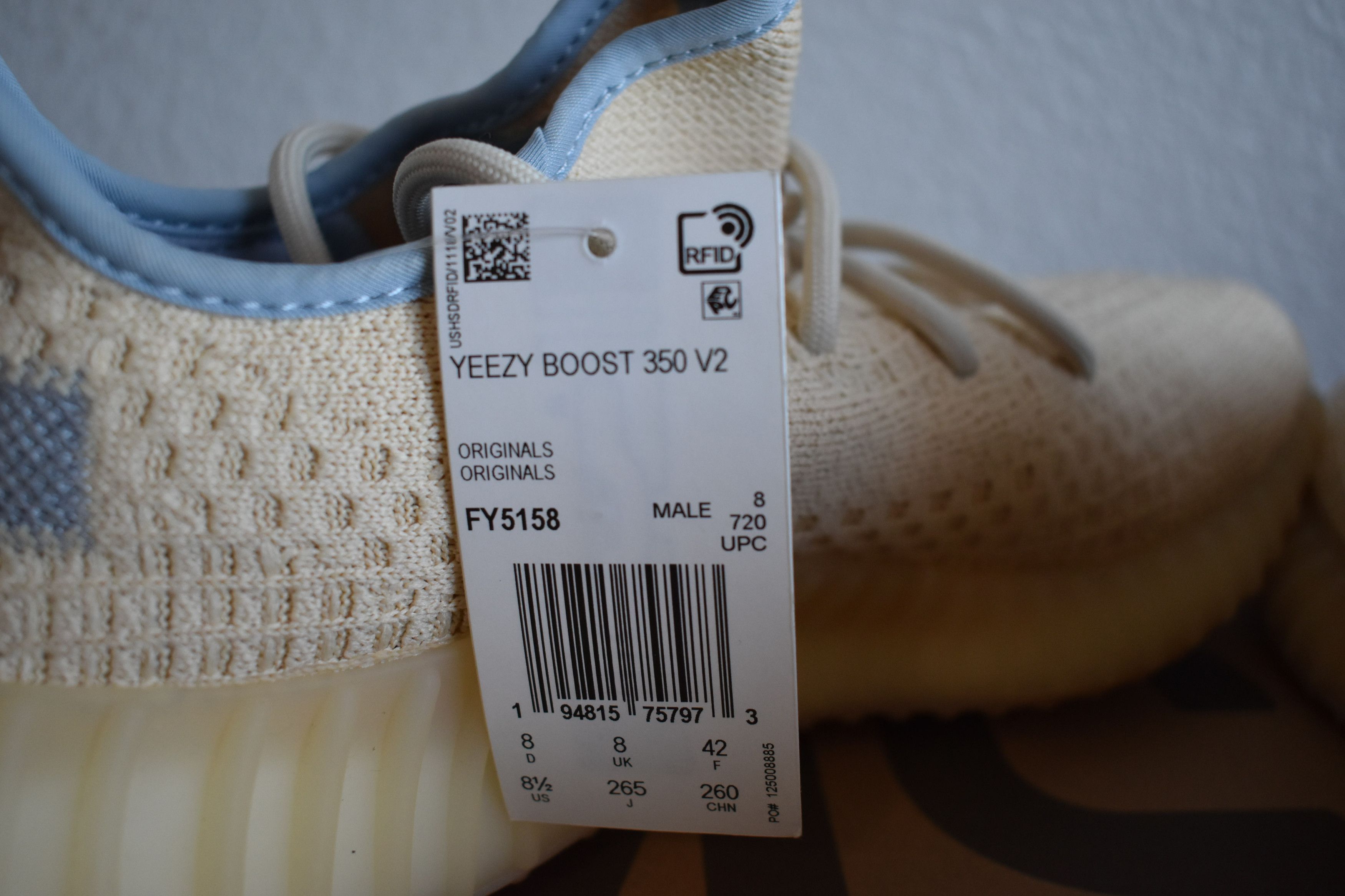 Adidas × Kanye West Yeezy Boost 350 V2 'Linen' Size US 8.5 / EU 41-42 - 14 Thumbnail