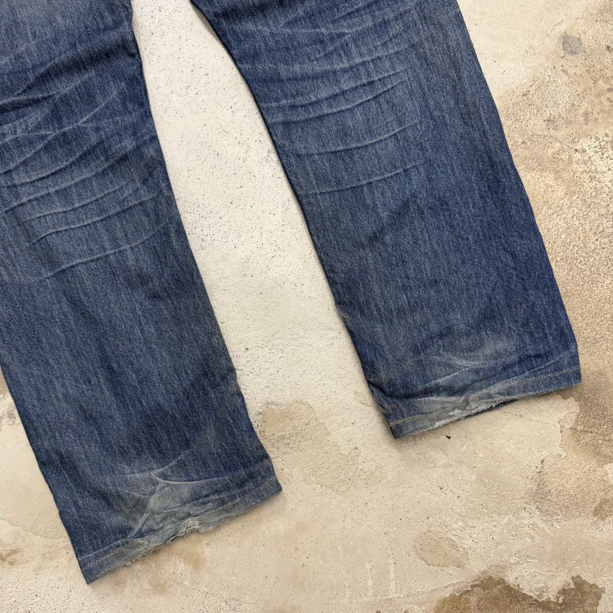 Levi's Levis 505 Cool Distressed Repaired Stretch Denim Pants Size US 36 / EU 52 - 11 Thumbnail
