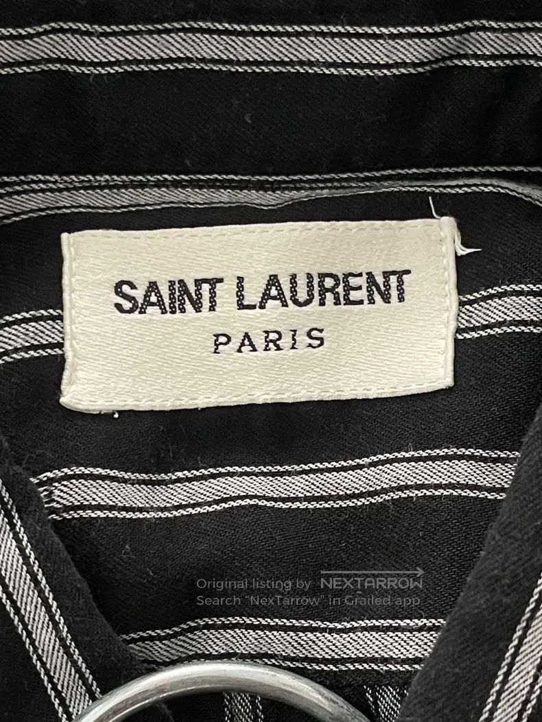 Saint Laurent Paris Saint Laurent Paris size 39 Striped Shirt Size US L / EU 52-54 / 3 - 4 Thumbnail