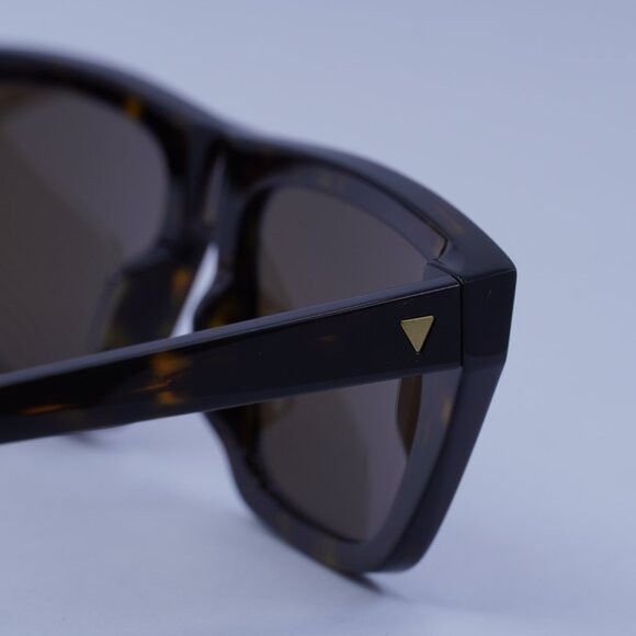 Bottega Veneta Bottega Veneta BV1291S 002 Sunglasses Havana Rectangle Frame Size ONE SIZE - 9 Thumbnail