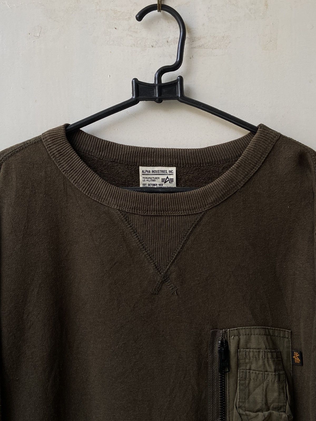 ALPHA INDUSTRIES Army Long Sweater
