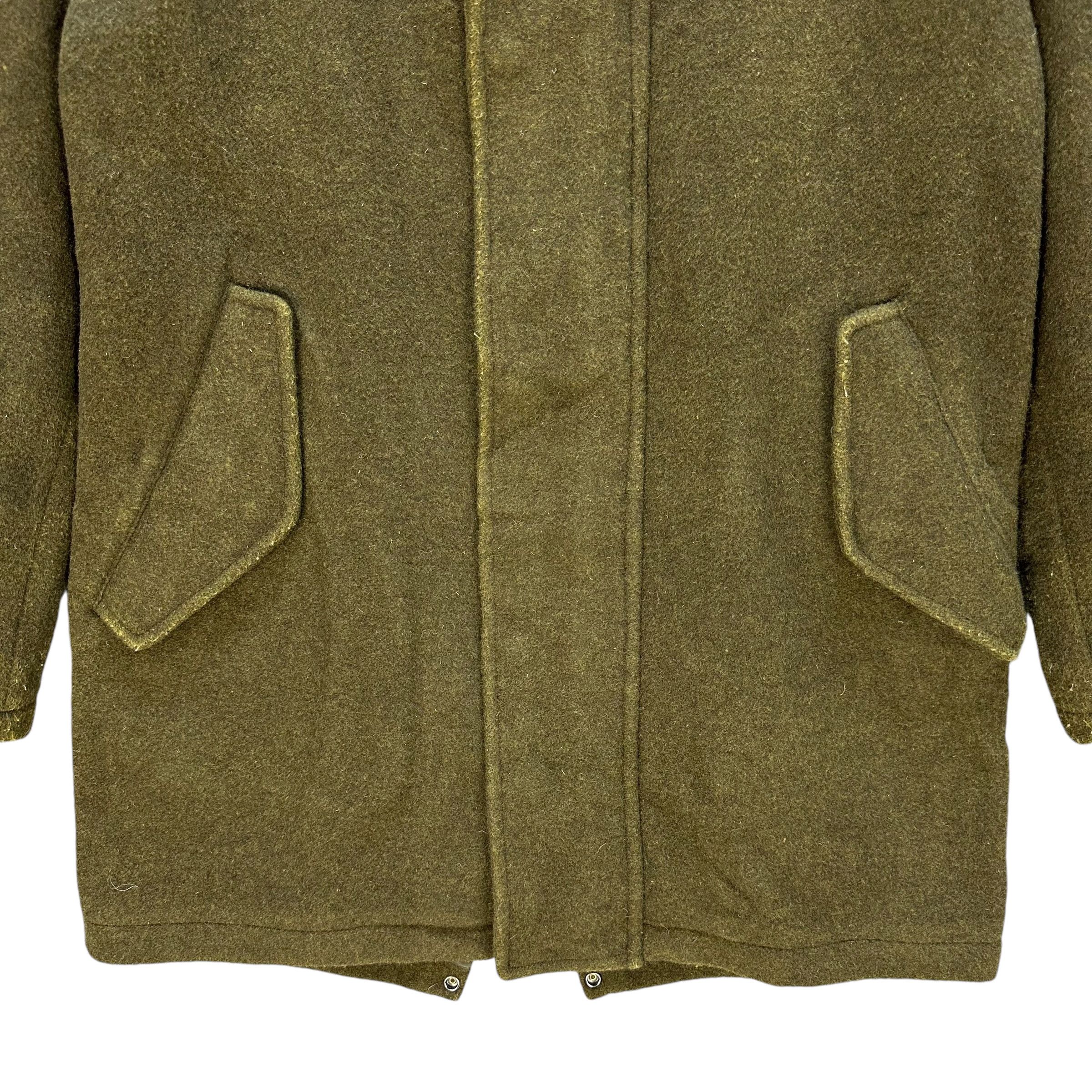 Zucca ZUCCA Mosh Green Wool Hooded Coat Jacket #A61-1399 Size US S / EU 44-46 / 1 - 3 Thumbnail