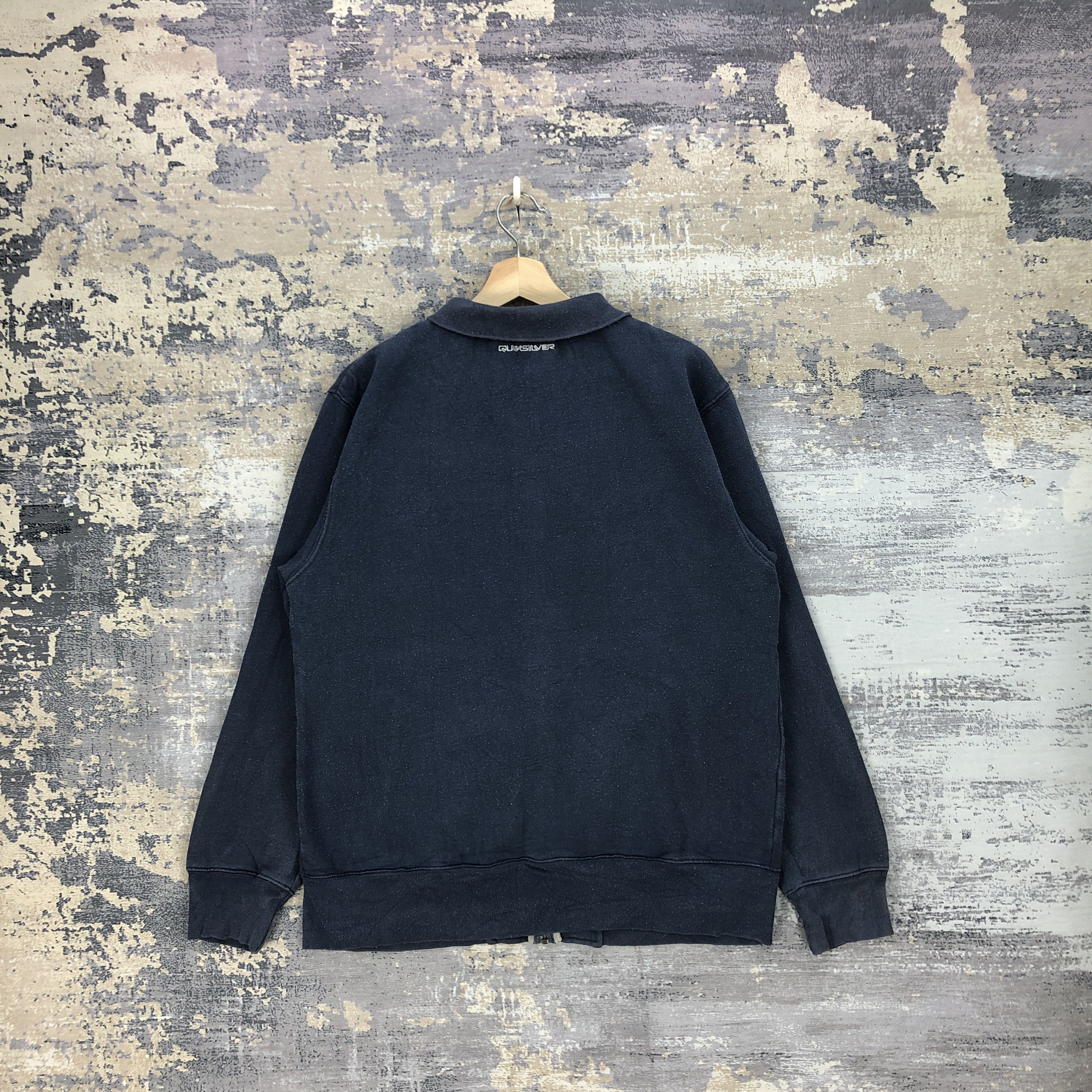 Quiksilver Vintage 90s Quiksilver Zipper Sweater Sweatshirt Jumper Size US L / EU 52-54 / 3 - 2 Thumbnail