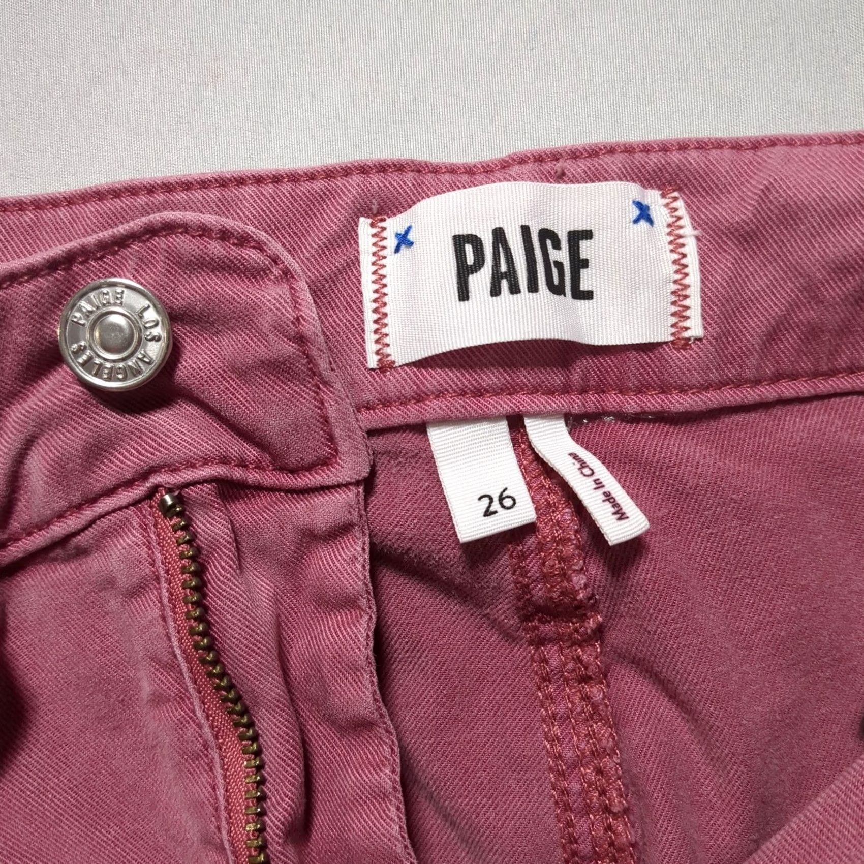 Paige Paige Pink Mauve Paperbag Waist Belted Shorts High Rise 26 Regular Womens Summer Beach Holiday Casual Travel Size 27" / US 4 / IT 40 - 3 Thumbnail