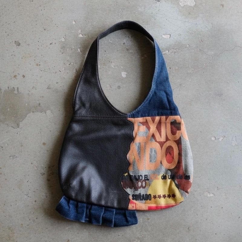 Custo Barcelona The Custo Barcelona Leather & Denim Bag Size ONE SIZE - 1 Thumbnail