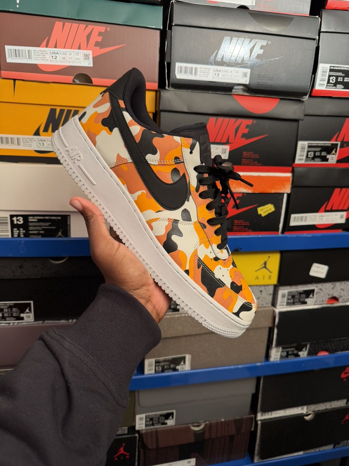 Nike Nike Air force one orange camo sz 12.5 Size US 12.5 / EU 45-46 - 1 Thumbnail