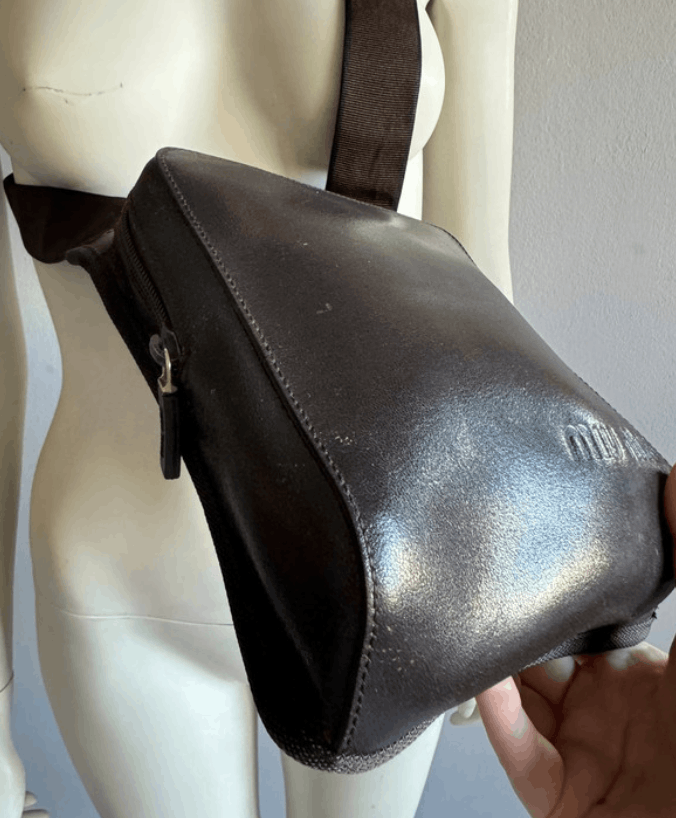Miu Miu Miu Miu Bag Leather Shoulder Sport 1999 Hand Red Tab EX0021 Size ONE SIZE - 3 Thumbnail