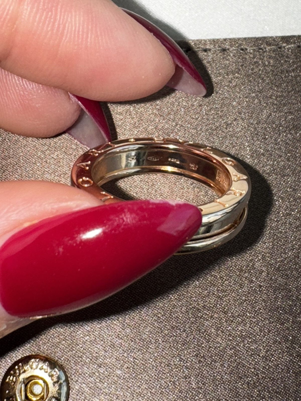 Bvlgari Bvlgari B zero1 Rose Gold Ring Size ONE SIZE - 7 Thumbnail
