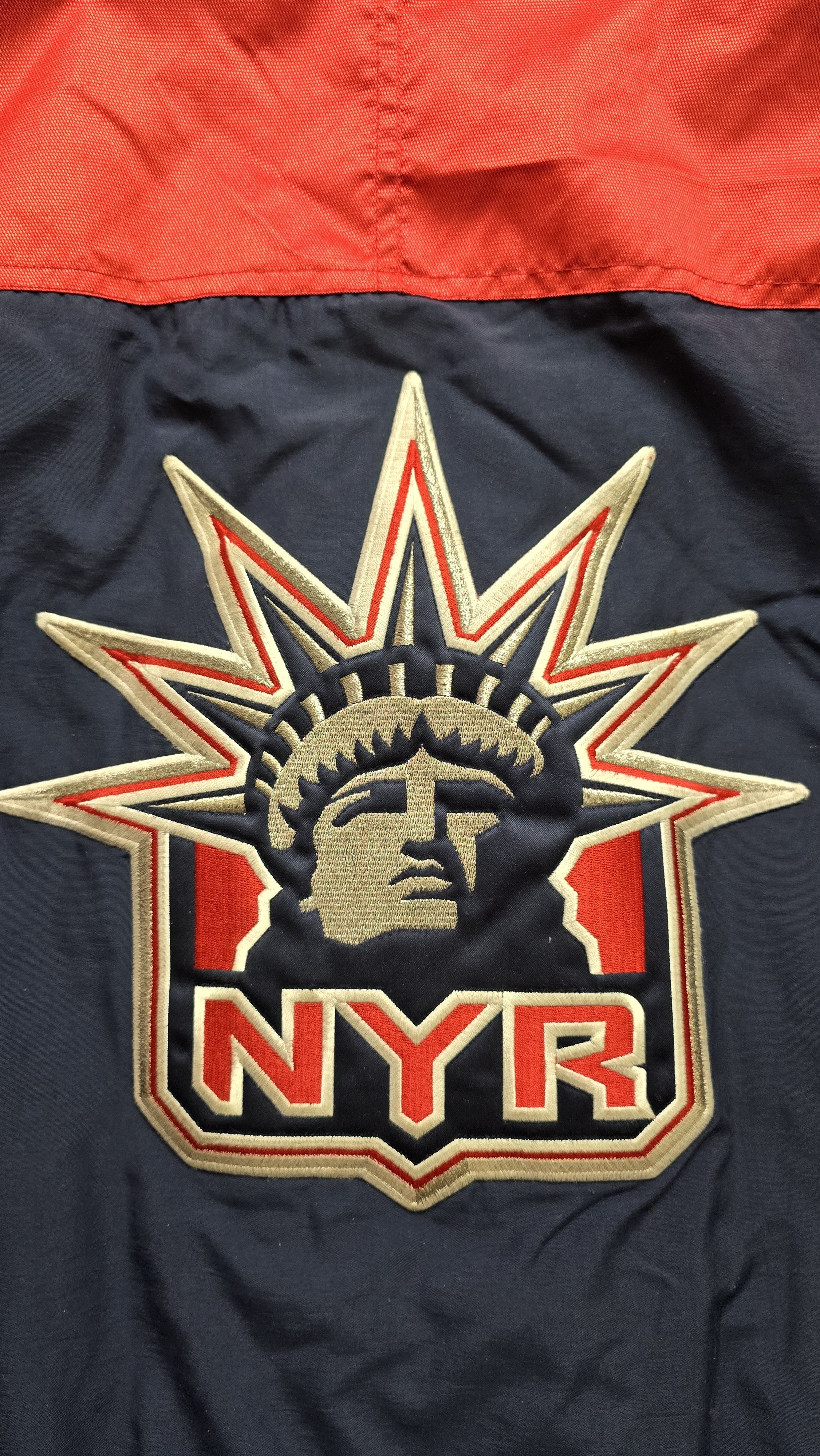 VTG New York Rangers Liberty 90s Puffer NHL Hockey Jacket