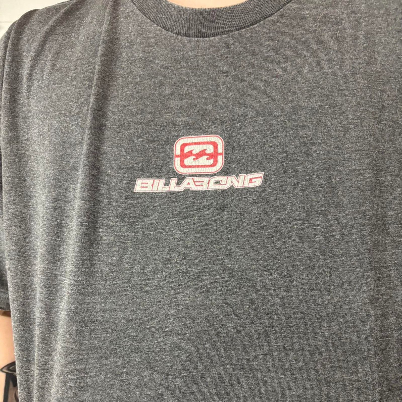 Billabong 90s Billabong Big Logo grey tee Size XXL Size US XXL / EU 58 / 5 - 3 Thumbnail
