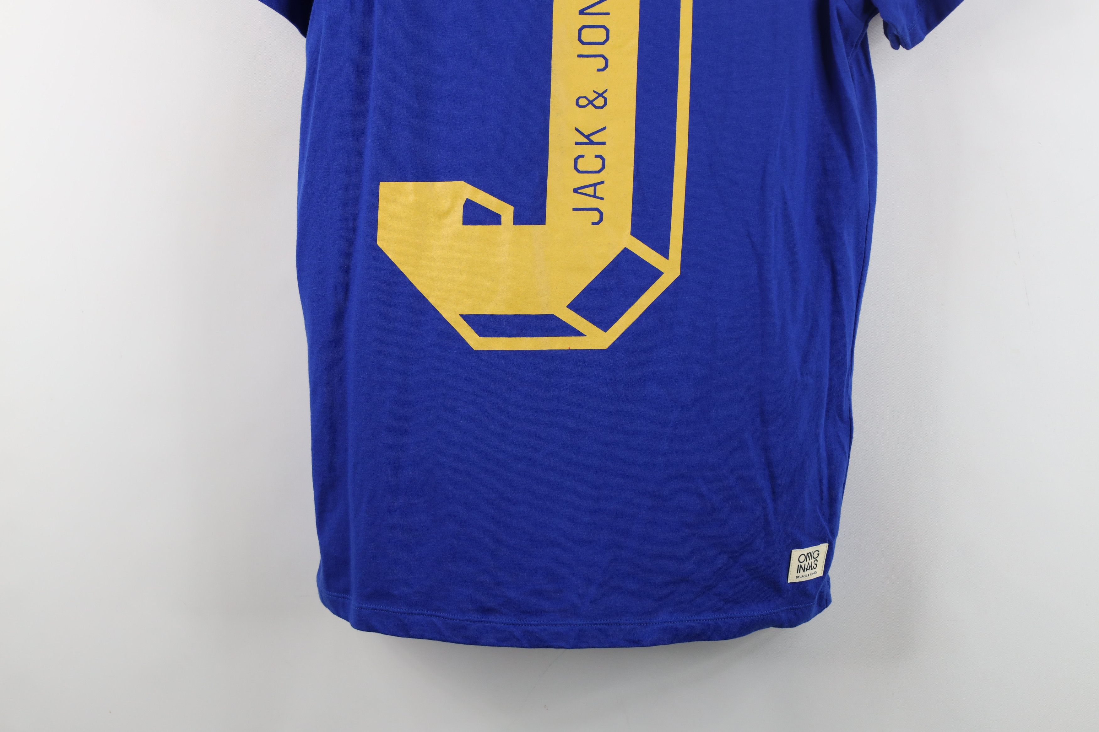 Jack & Jones New Jack & Jones Co Block Letter Short Sleeve T-Shirt Blue Size US S / EU 44-46 / 1 - 3 Thumbnail