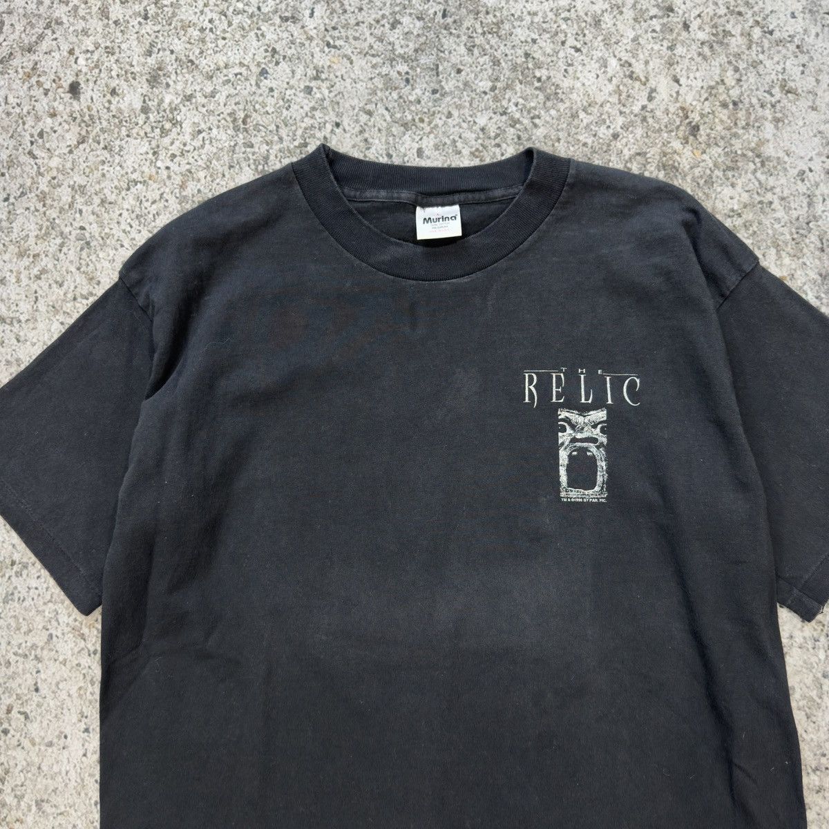 Vintage 90s The Relic Horror Movie Shirt Thrashed Faded ERD Grunge Size US L / EU 52-54 / 3 - 5 Thumbnail