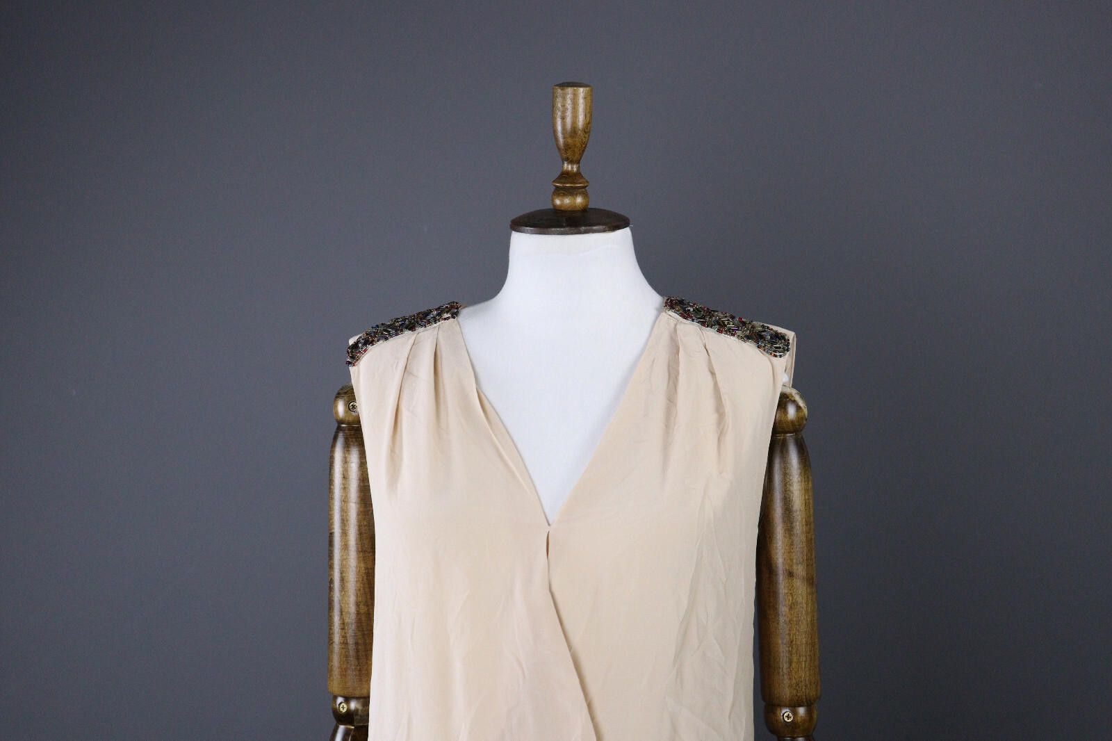 Other Maje Cream Ivory Summer Party Cocktail Dress Tunic Size 1 Size M / US 6-8 / IT 42-44 - 3 Thumbnail