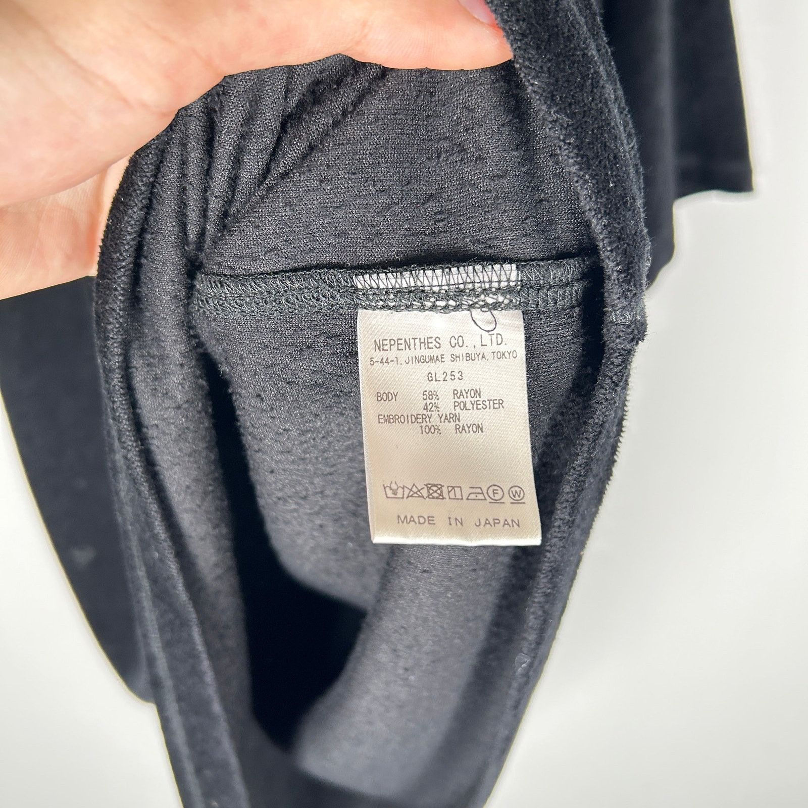 Needles Needles Black Towel Logo Pocket T-Shirt Size S Size US S / EU 44-46 / 1 - 4 Thumbnail