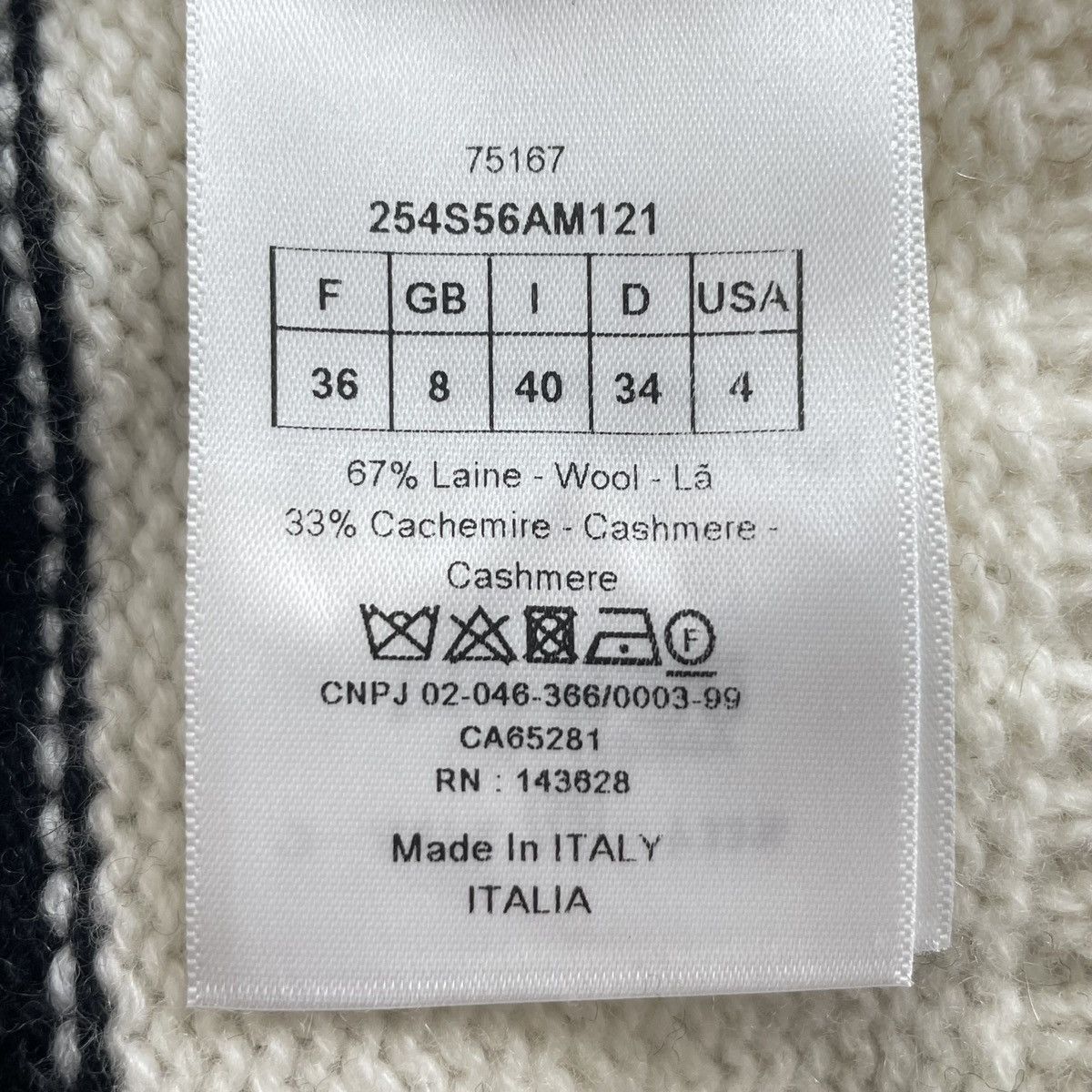 Dior Dior Hooded Three-quarter Sleeve Cashmere Knit Sweater K26WX Size XS / US 0-2 / IT 36-38 - 5 Thumbnail