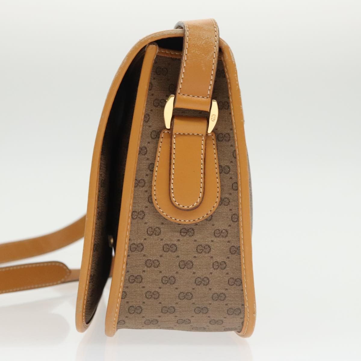 Gucci GUCCI Micro GG Supreme Shoulder Bag Pvc Beige Gold 001 104 Size ONE SIZE - 4 Thumbnail