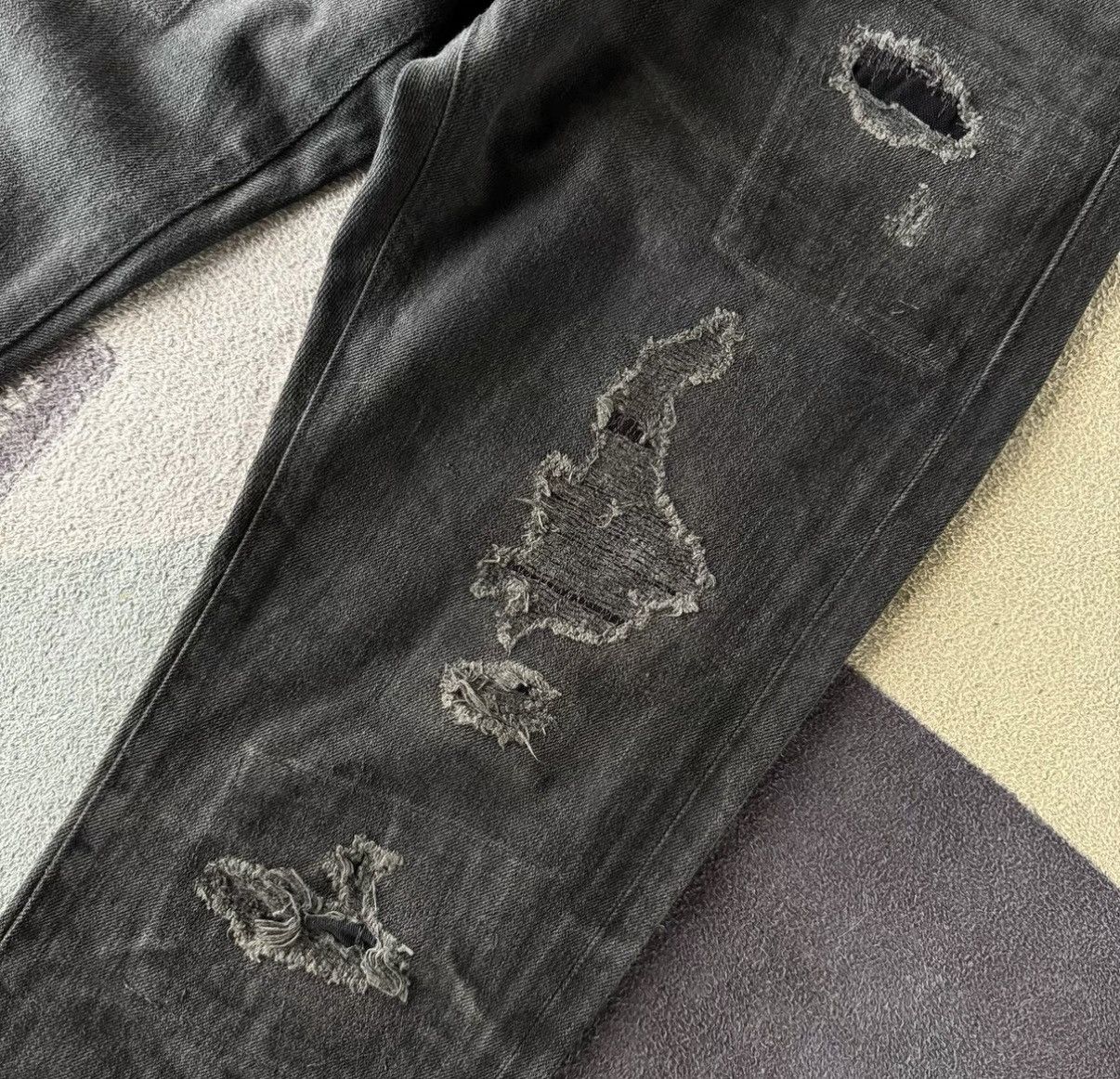 Denim & Supply Ralph Lauren Denim Supply Ralph Lauren Polo RL Patchwork Jeans K22 Size US 30 / EU 46 - 4 Thumbnail