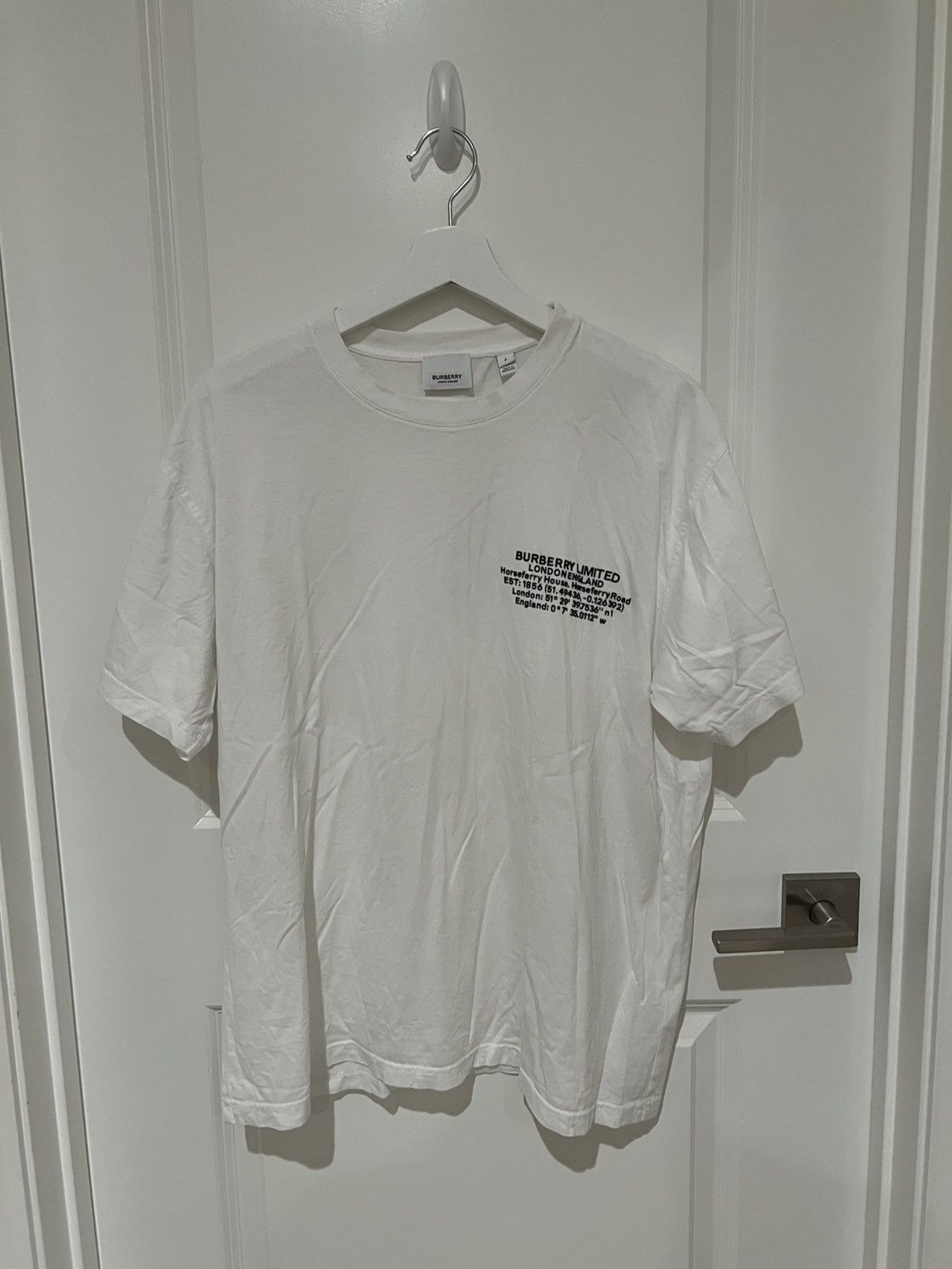 Burberry Burberry Location Print T-Shirt White | Grailed