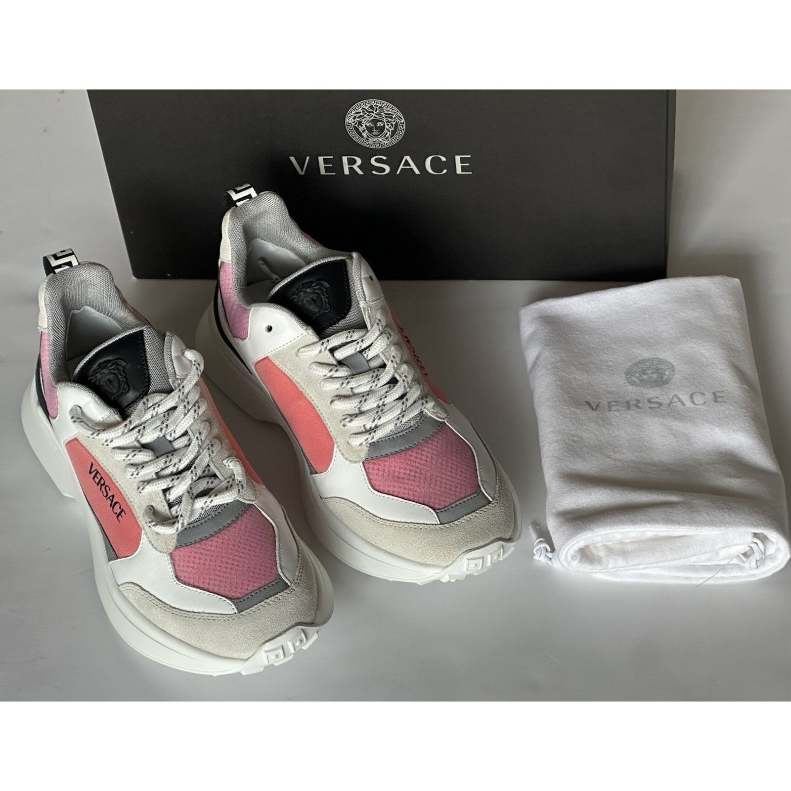 Versace Versace Low Top Womens Pink Sneakers 10 US 1011941 Size US 10 / IT 40 - 10 Thumbnail