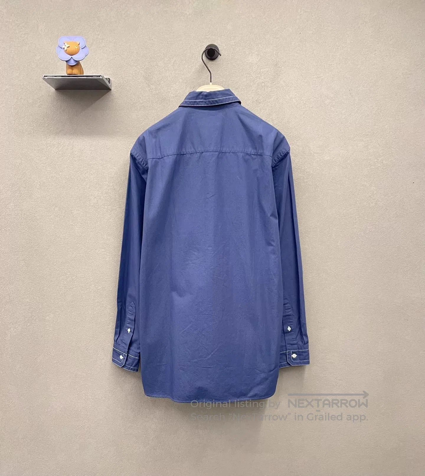 Burberry Blue Long Sleeve Button-Up Shirt Size M. Size US M / EU 48-50 / 2 - 2 Thumbnail