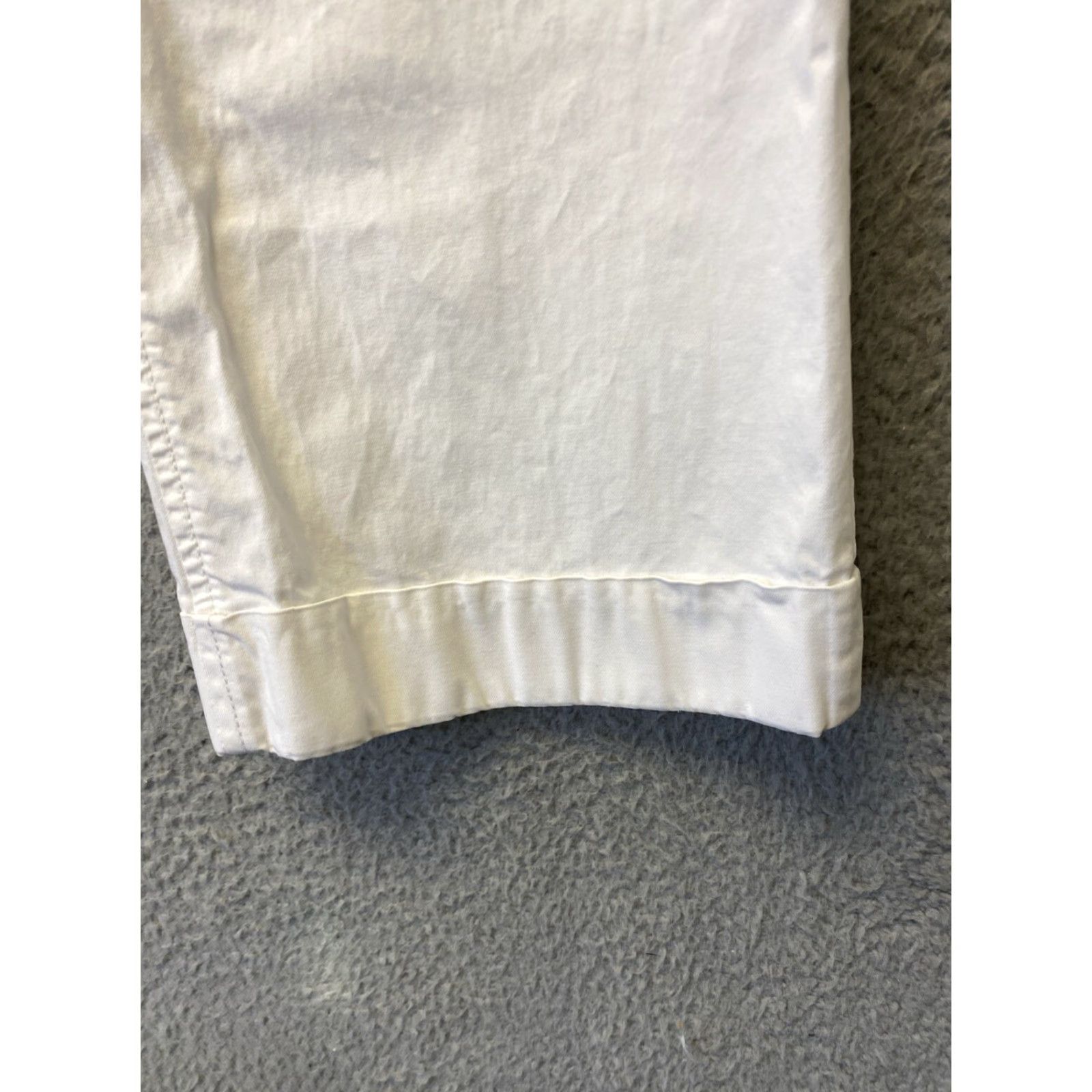 Banana Republic VINTAGE Banana Republic Women's Pants Chino Dress Solid White, Size 0P, 27 Inseam Size 25" / US 0 / IT 36 - 2 Thumbnail