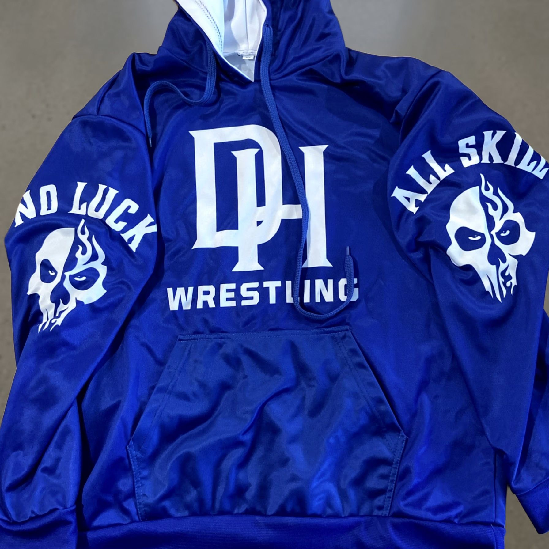 Vintage VINTAGE Peaceful Warrior JIU JITSU Dana Point Hoodie Dana Hills Medium Camouflage Blue Pullover Sweater Men M Warrior 90s Size US M / EU 48-50 / 2 - 1 Thumbnail