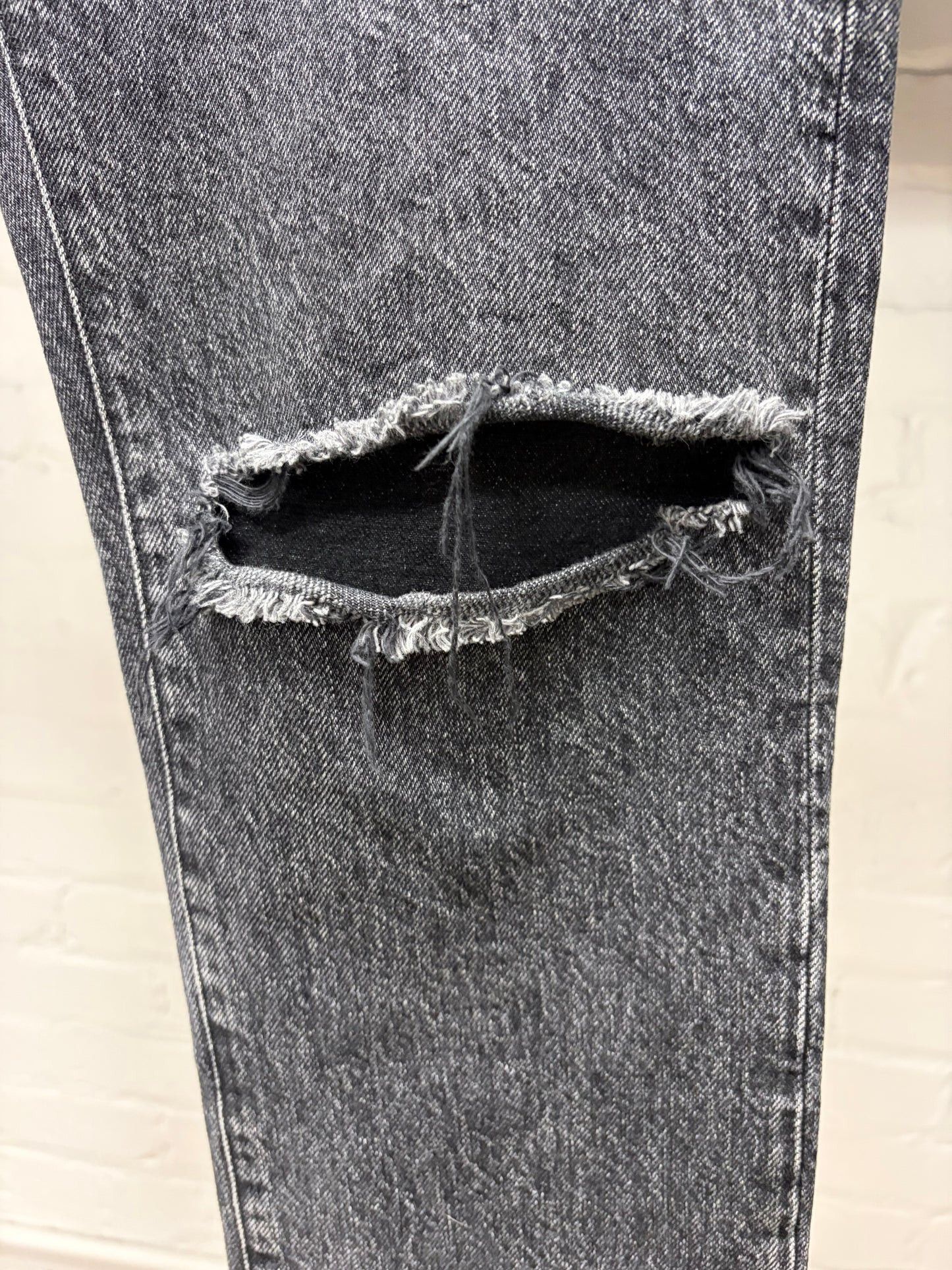 Saint Laurent Paris 2017 Saint Laurent ‘D02’ Distressed Black Skinny Jeans Size US 28 / EU 44 - 2 Thumbnail
