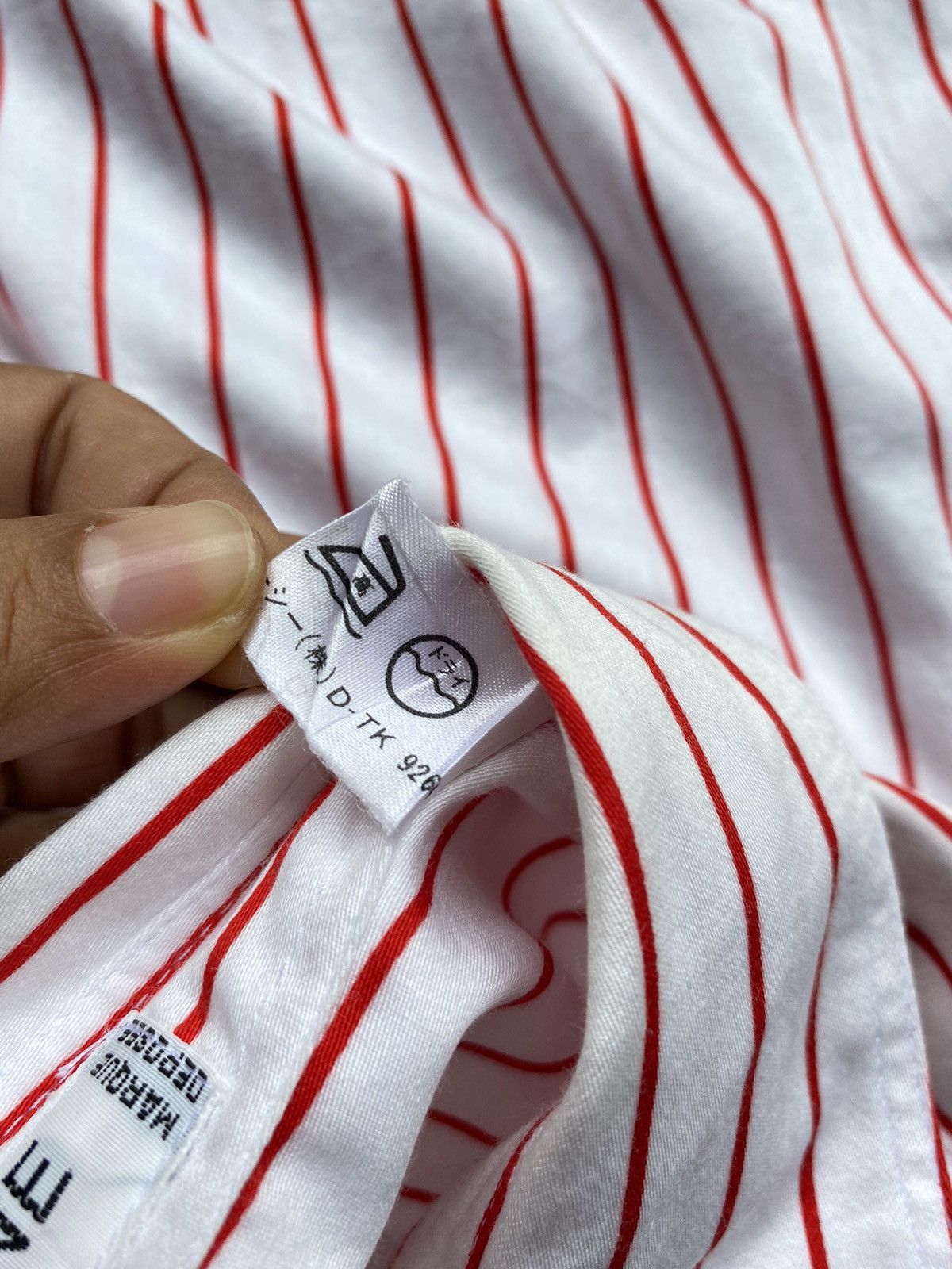 Celine Celine vintage white/red striped pocket shirt Size M / US 6-8 / IT 42-44 - 8 Thumbnail