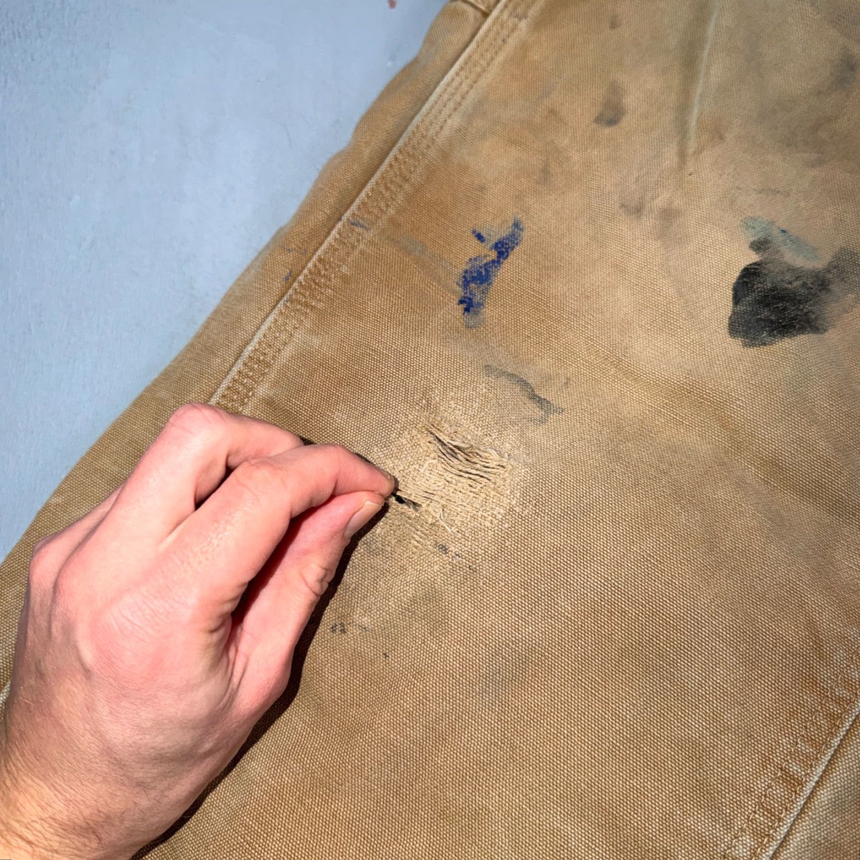 Carhartt VINTAGE Carhartt Pants Carpenter 36 Brown Brown 36x28 Carhartt VTG Double Knee USA 5-Pocket Design Mens Size US 36 / EU 52 - 4 Thumbnail